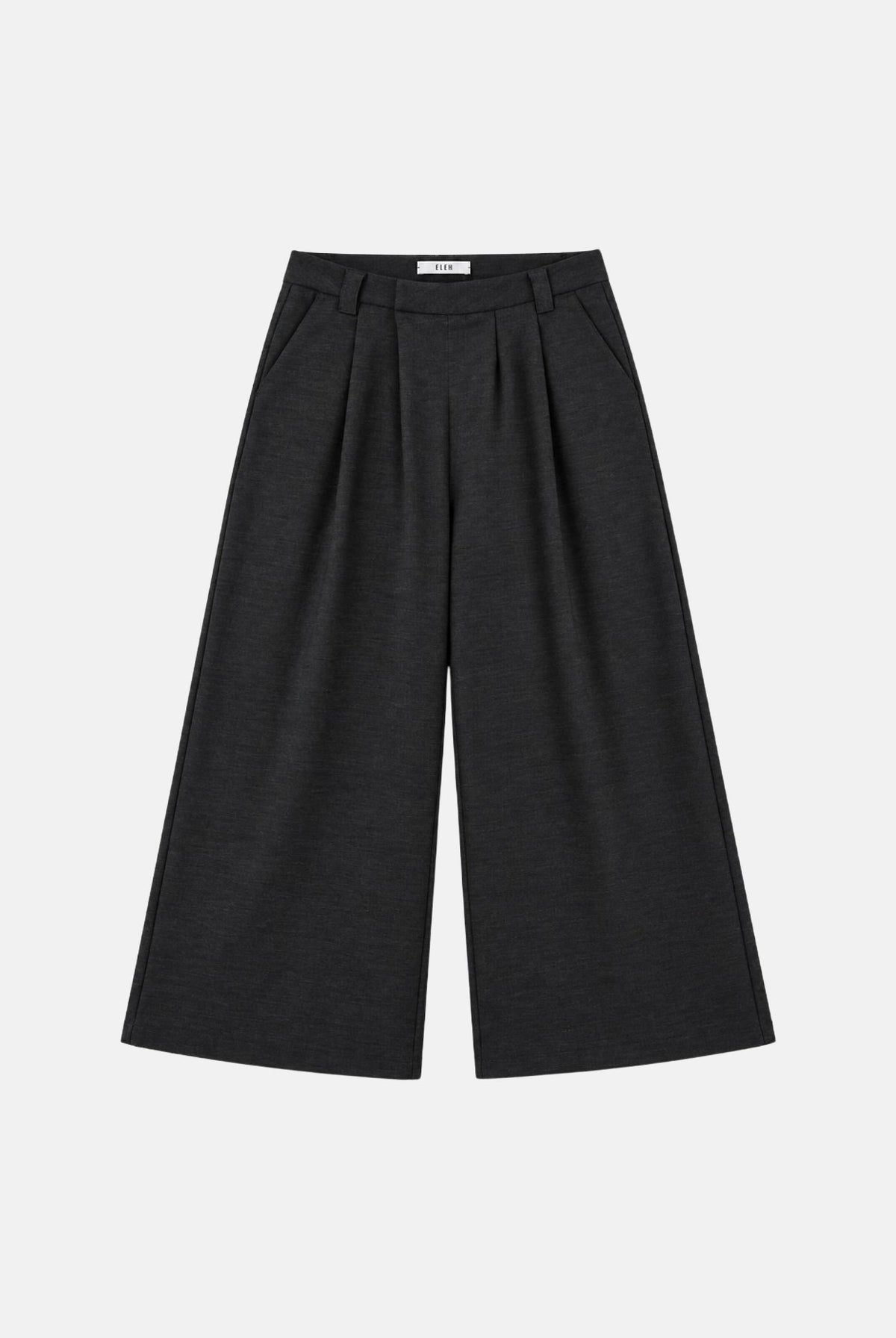 ELEH Pantaloni sartoriali WIDE LEG grigi da donna con gamba ampia EFW260058 072 ELEH