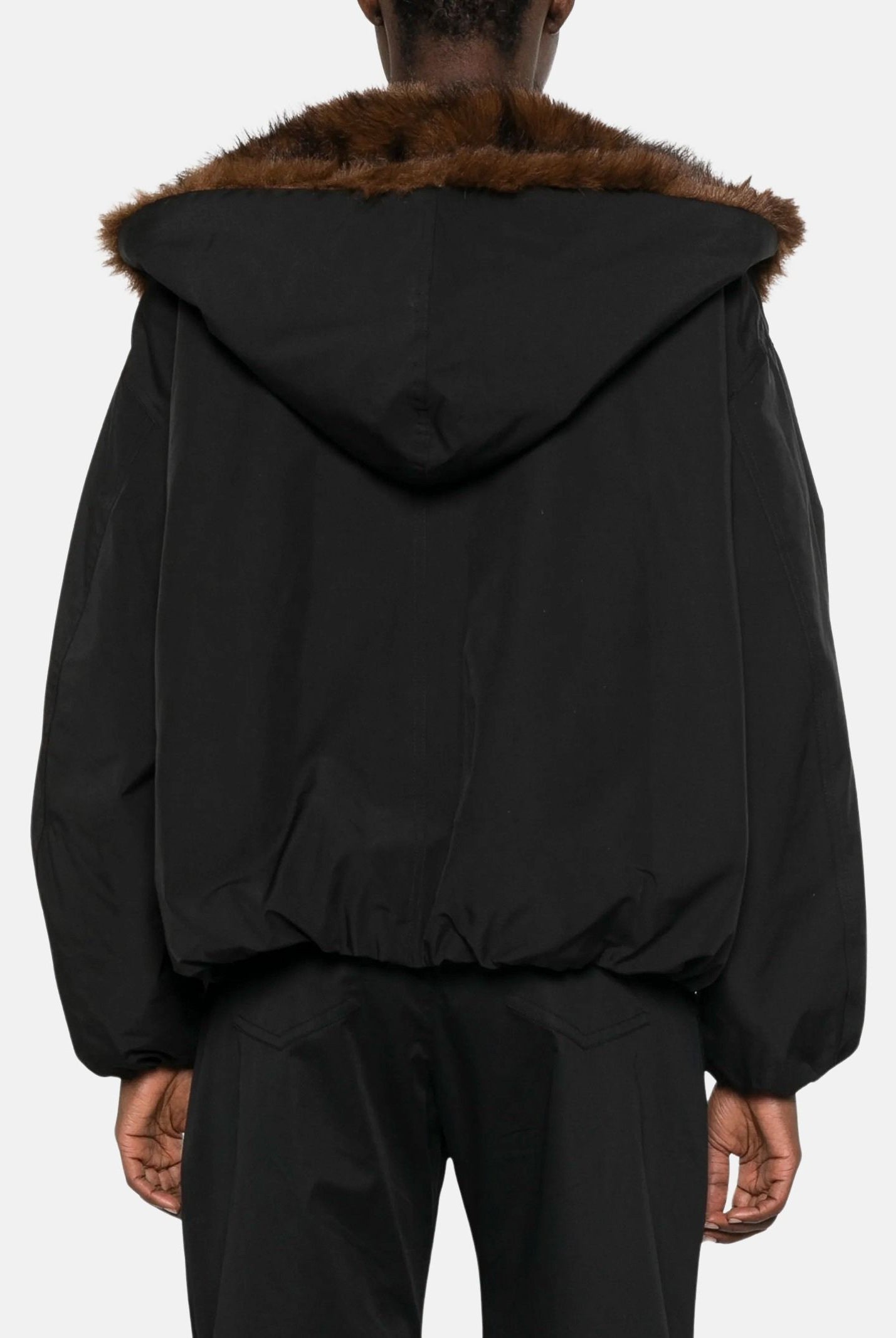ELEH Bomber nero da donna con pellicciotto EFW260126 001 ELEH