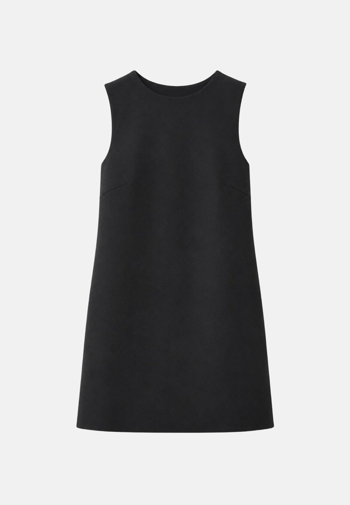 ELEH Abito corto nero svasato da donna con design smanicato. EFW260303 001 ELEH