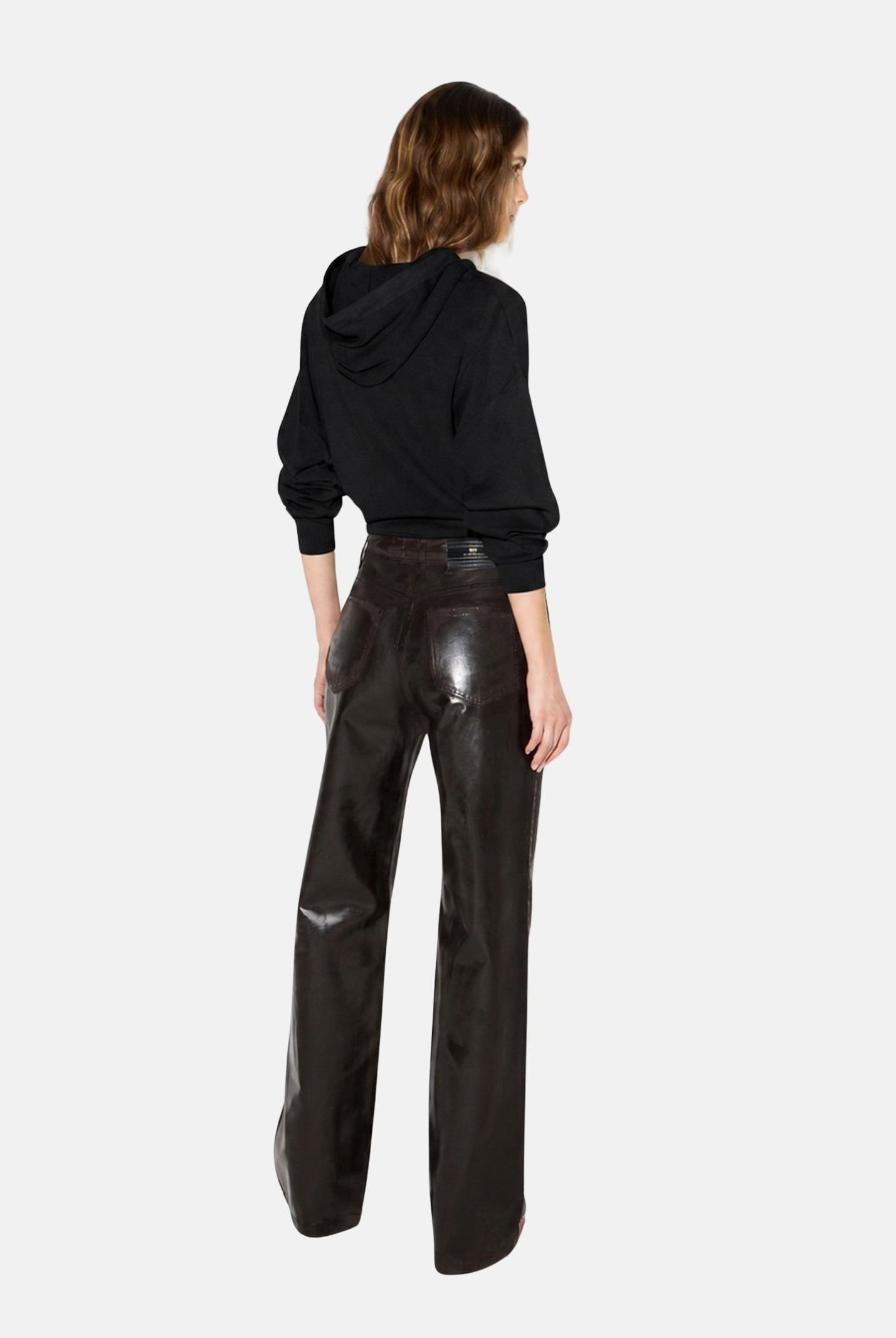 ELISABETTA FRANCHI Body in maglia nero da donna con logo ricamato tono su tono.<BR/> BK87S66E2 110 ELISABETTA FRANCHI
