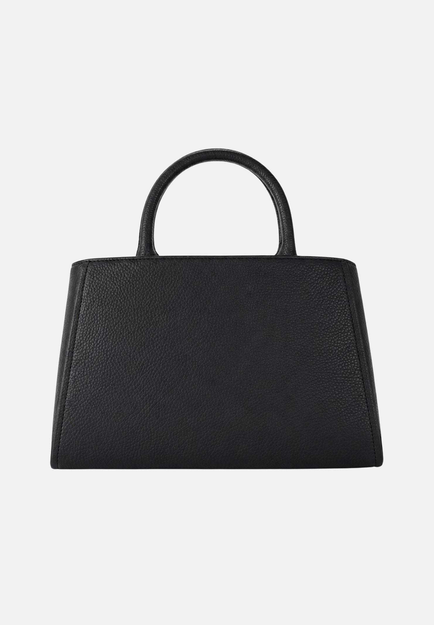 ELISABETTA FRANCHI Borsa TOTE nera da donna con maxi logo frontale. BS06A66E2 110 ELISABETTA FRANCHI
