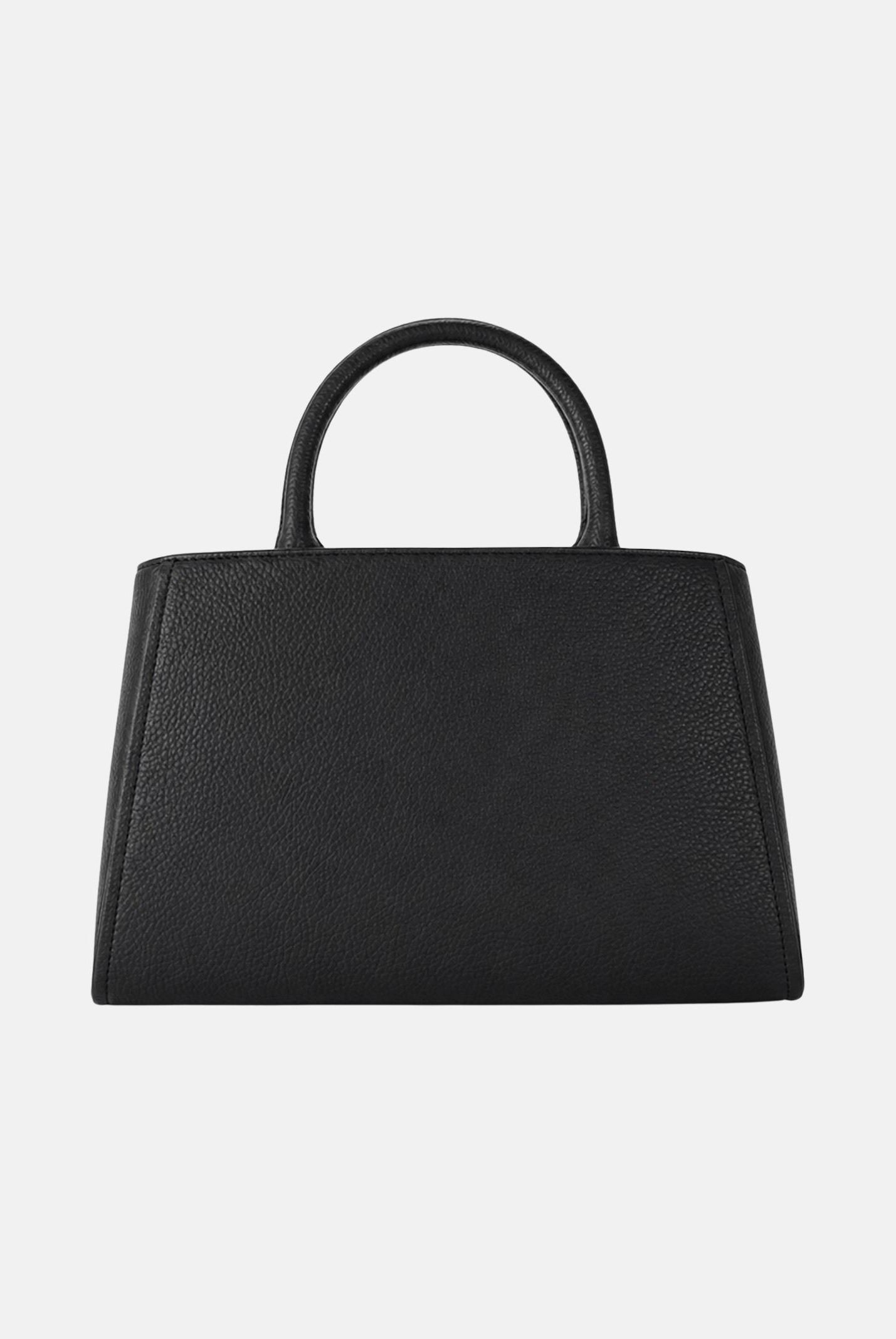 ELISABETTA FRANCHI Borsa TOTE nera da donna con maxi logo frontale. BS06A66E2 110 ELISABETTA FRANCHI