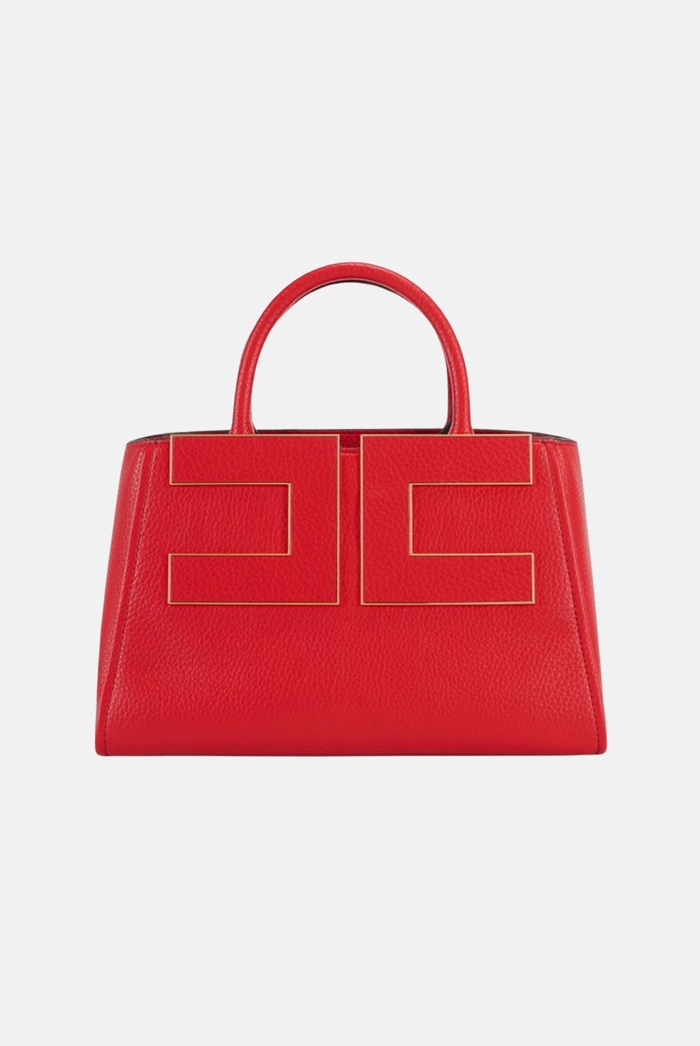 ELISABETTA FRANCHI Borsa TOTE red passion rossa da donna con maxi logo frontale. BS06A66E2 CG5 ELISABETTA FRANCHI
