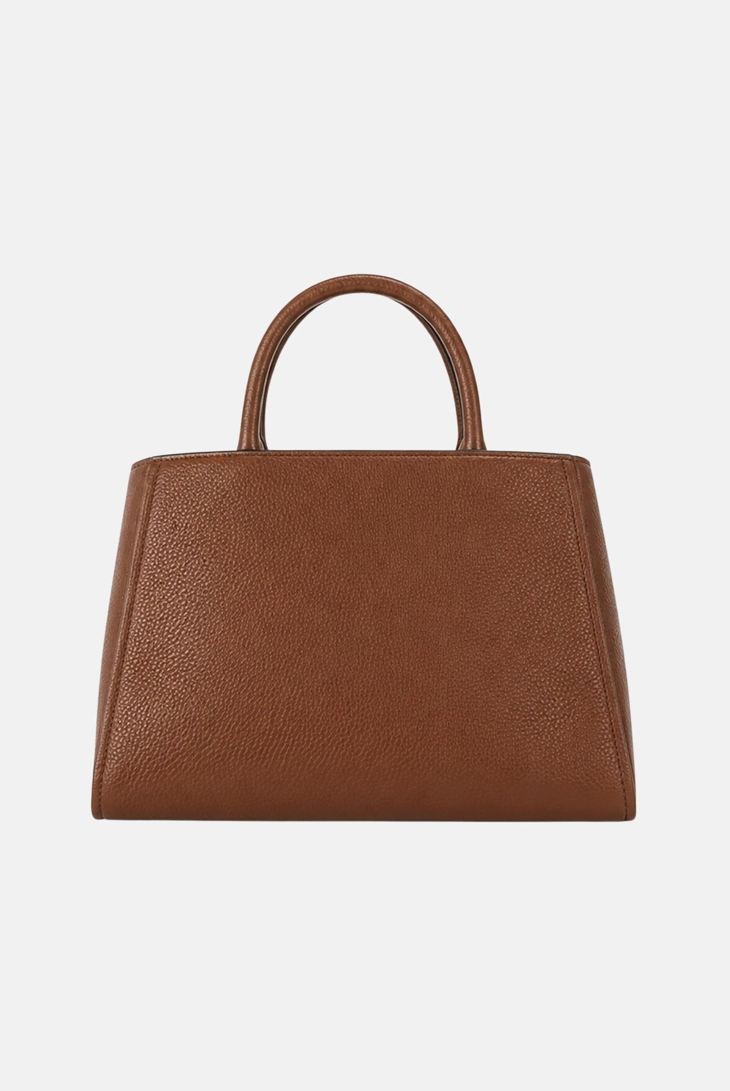 ELISABETTA FRANCHI Borsa a mano brown sugar- marrone da donna con maxi logo frontale <BR/> BS06A66E2 FK3 ELISABETTA FRANCHI