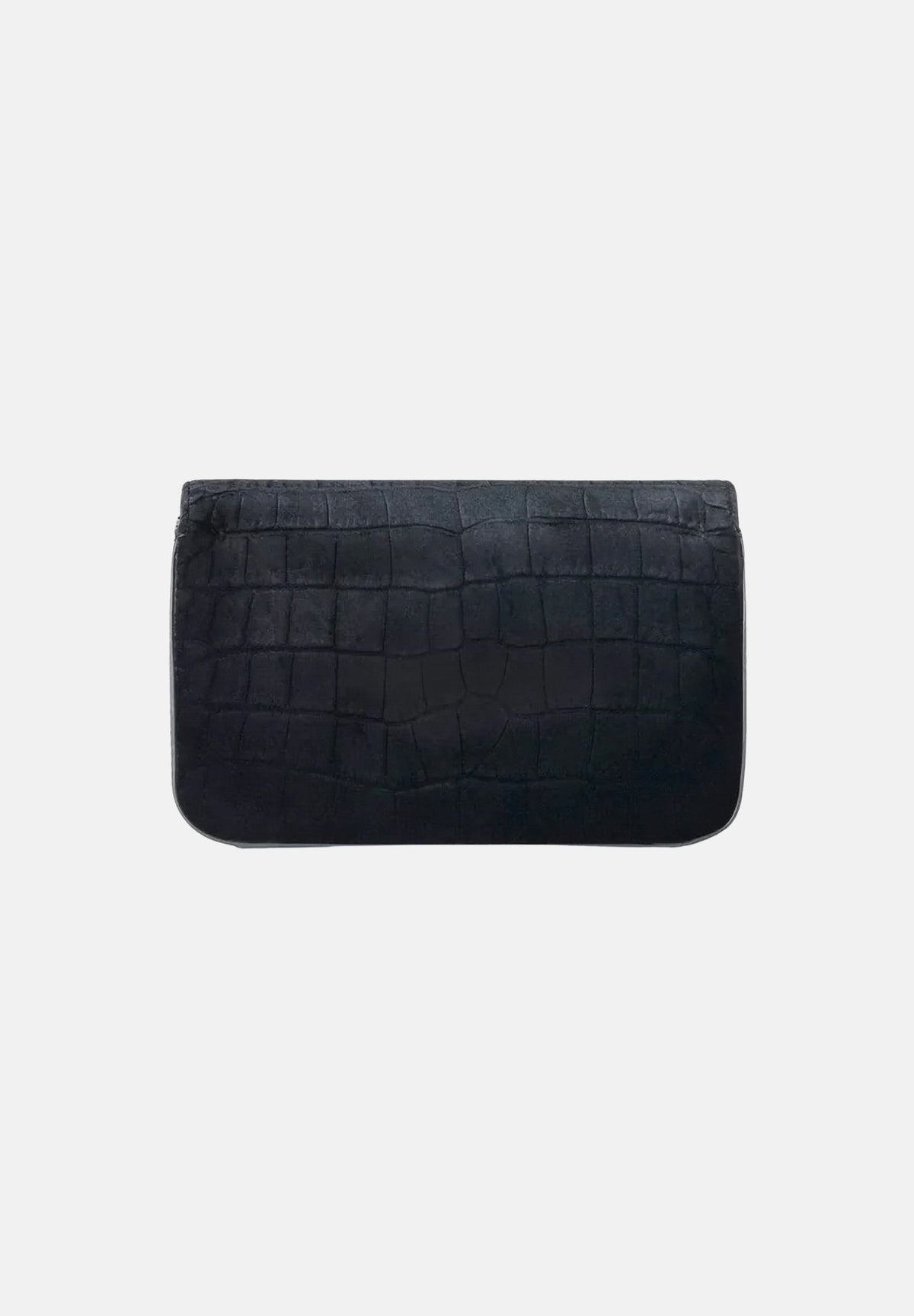 ELISABETTA FRANCHI Pochette nera per donna con lavorazione effetto coccodrillo e chiusura elegante. BS20A67E2 110 ELISABETTA FRANCHI