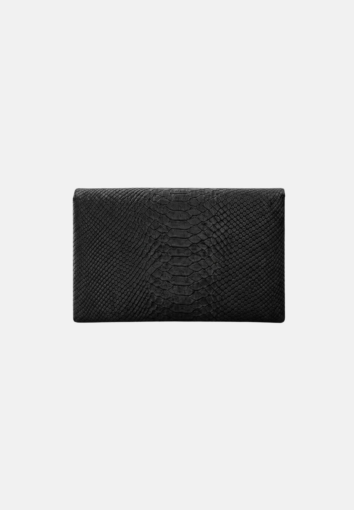 ELISABETTA FRANCHI Pochette nera per donna con patta frontale e chiusura a scatto metallica. BS27A67E2 110 ELISABETTA FRANCHI
