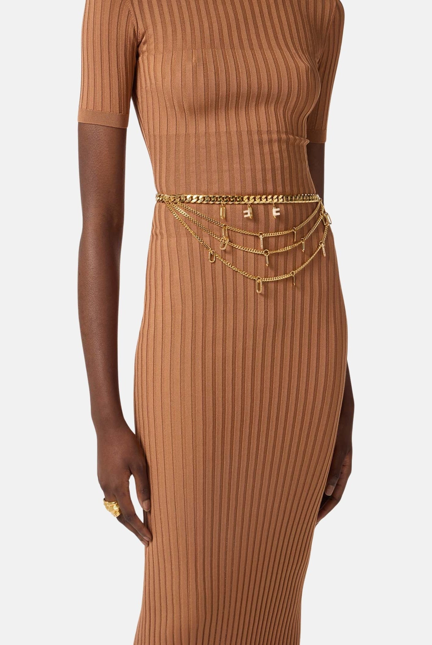 ELISABETTA FRANCHI Cintura gioiello oro da donna con charms CT22B62E2 U95 ELISABETTA FRANCHI
