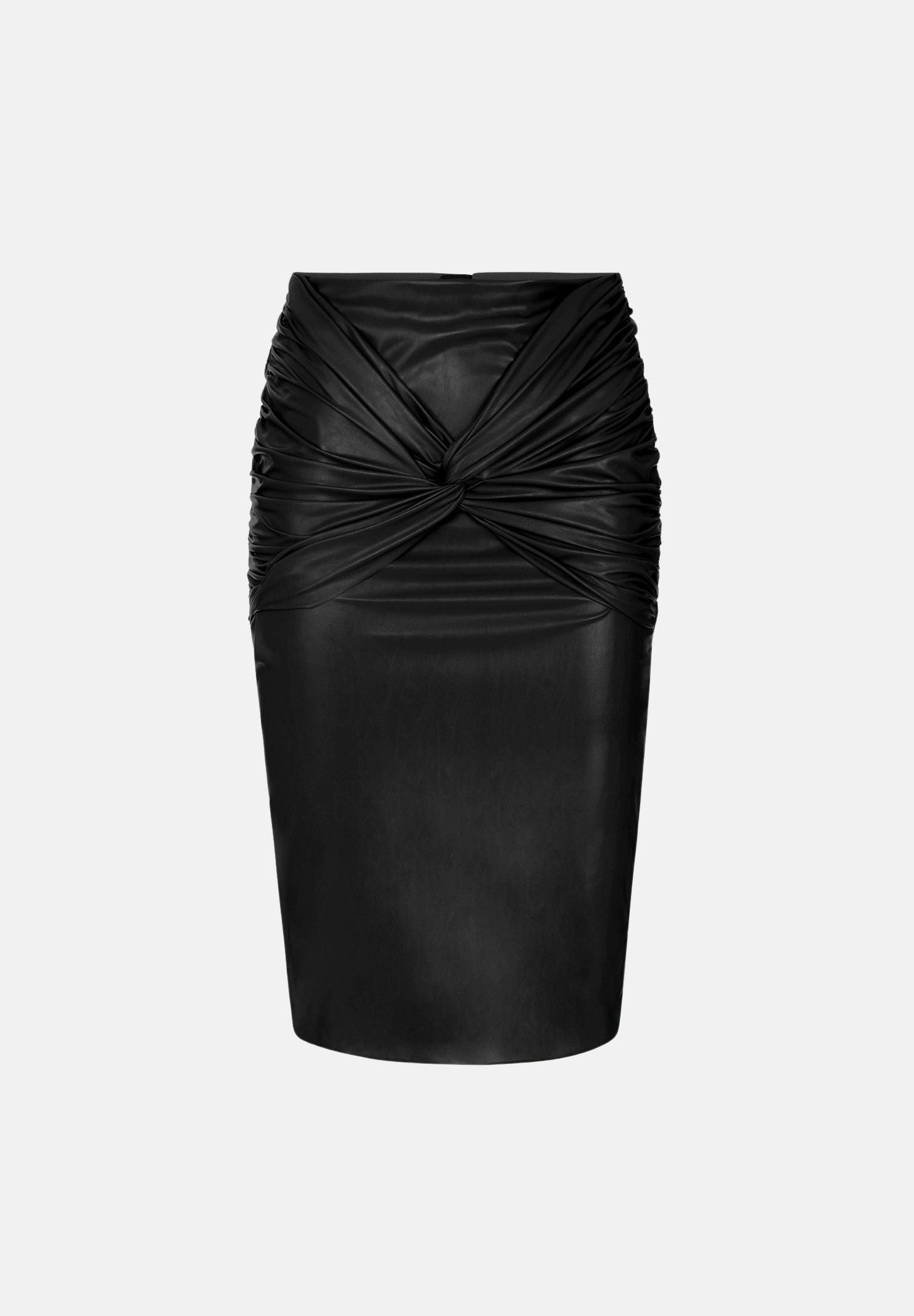 ELISABETTA FRANCHI Gonna con DRAPPEGGIO nero da donna GO21966E2 110 ELISABETTA FRANCHI