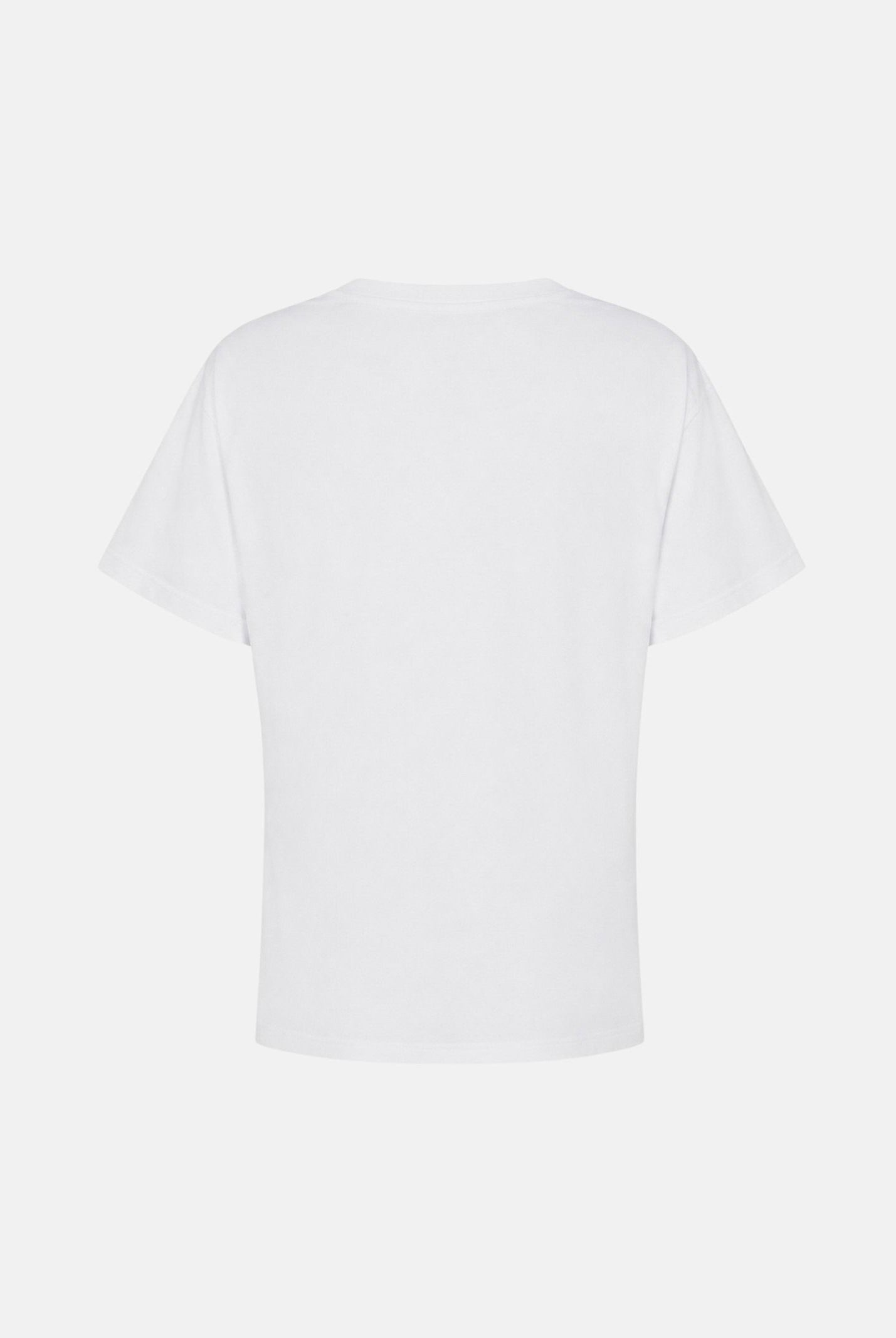 ELISABETTA FRACHI T-shirt manica corta gesso- bianca da donna con logo gioiello MA00866E2 270 ELISABETTA FRANCHI