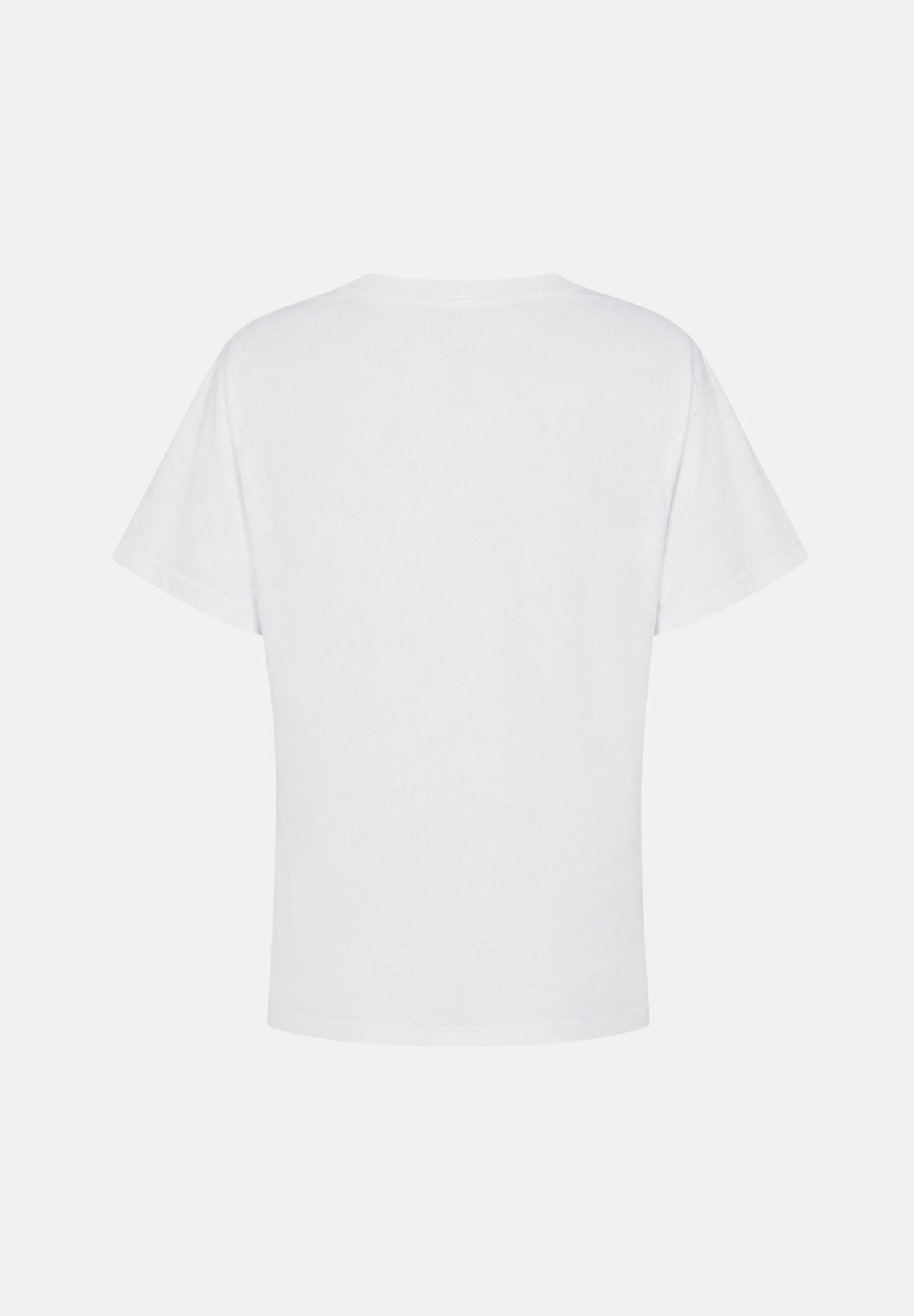 ELISABETTA FRACHI T-shirt manica corta gesso- bianca da donna con logo gioiello MA00866E2 270 ELISABETTA FRANCHI