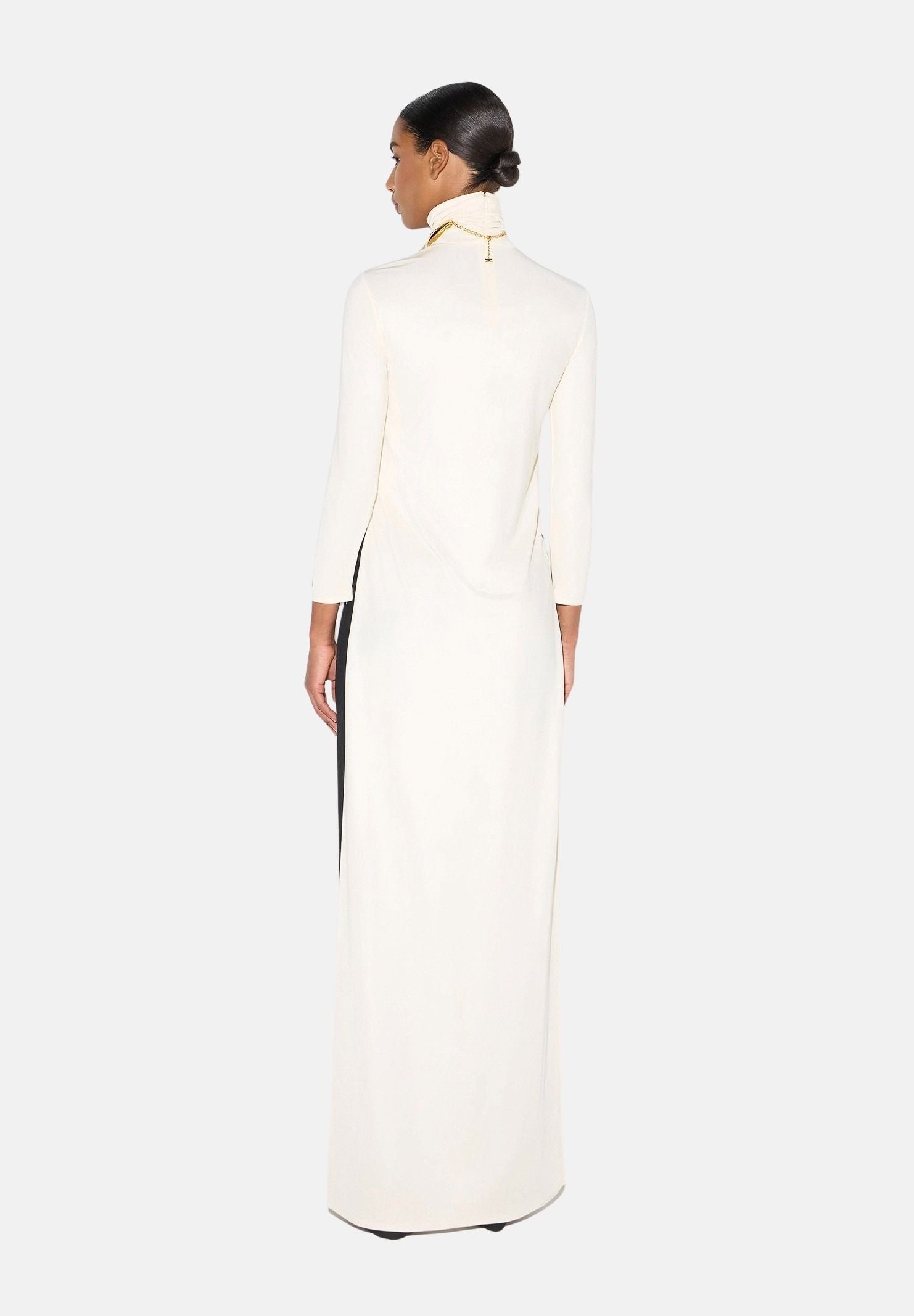 ELISABETTA FRANCHI Maglia MAGLIA IN JERSEY LUCIDO colore basico burro, beige donna. MD00467E2 193 ELISABETTA FRANCHI