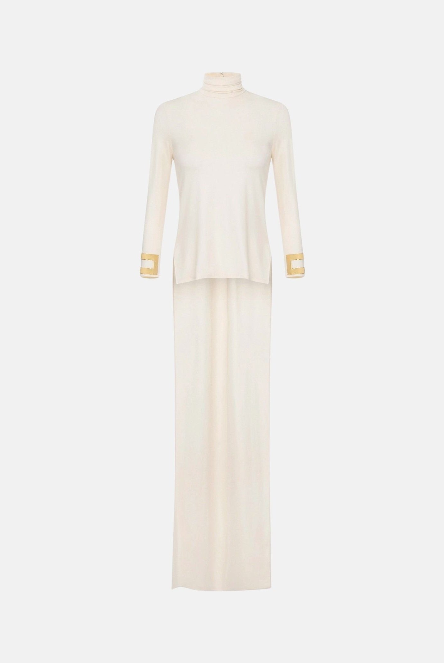 ELISABETTA FRANCHI Maglia MAGLIA IN JERSEY LUCIDO colore basico burro, beige donna. MD00467E2 193 ELISABETTA FRANCHI