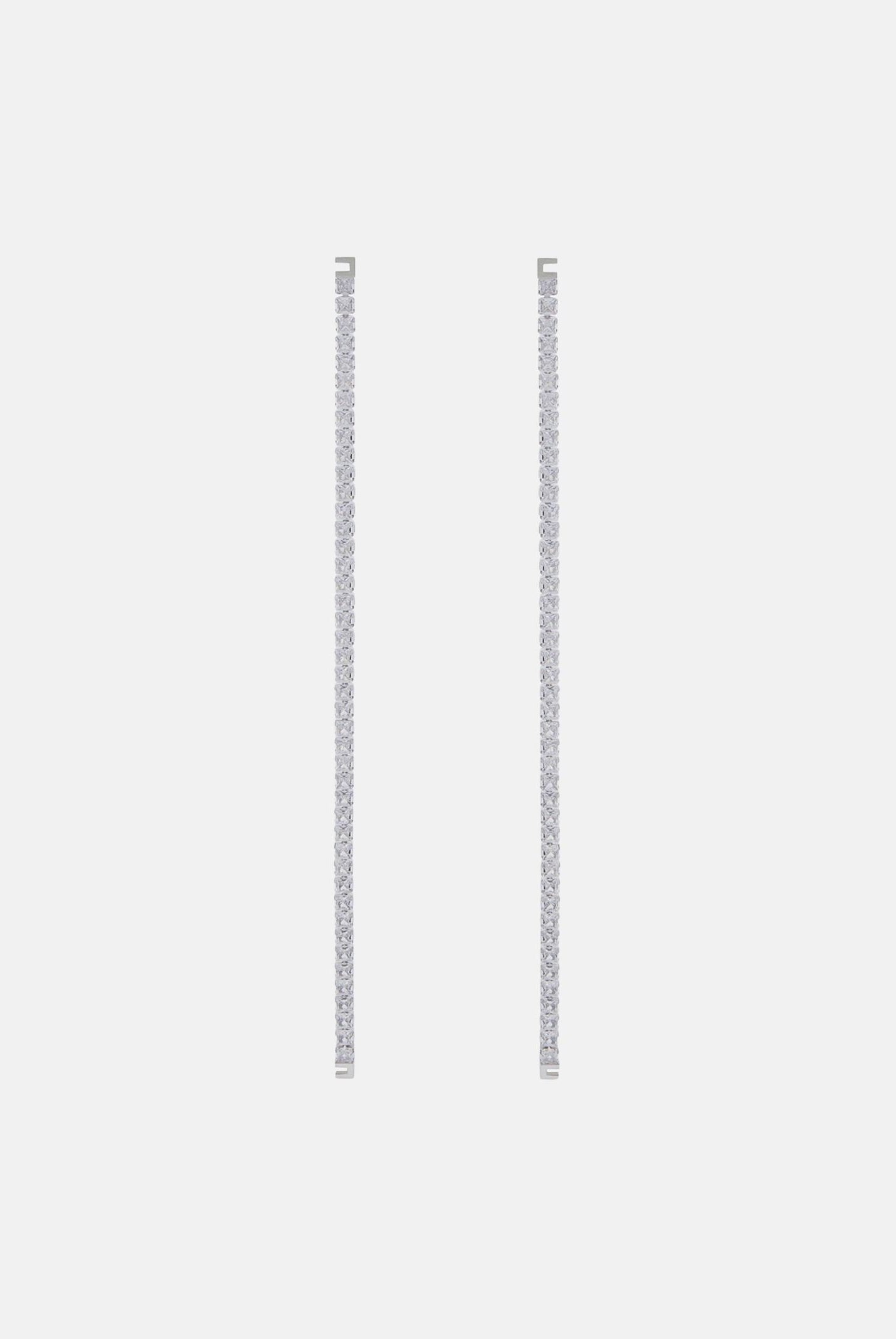 ELISABETTA FRANCHI Orecchini pendenti silver-argento da donna con applicazioni di cristalli OR20A67E2 346 ELISABETTA FRANCHI