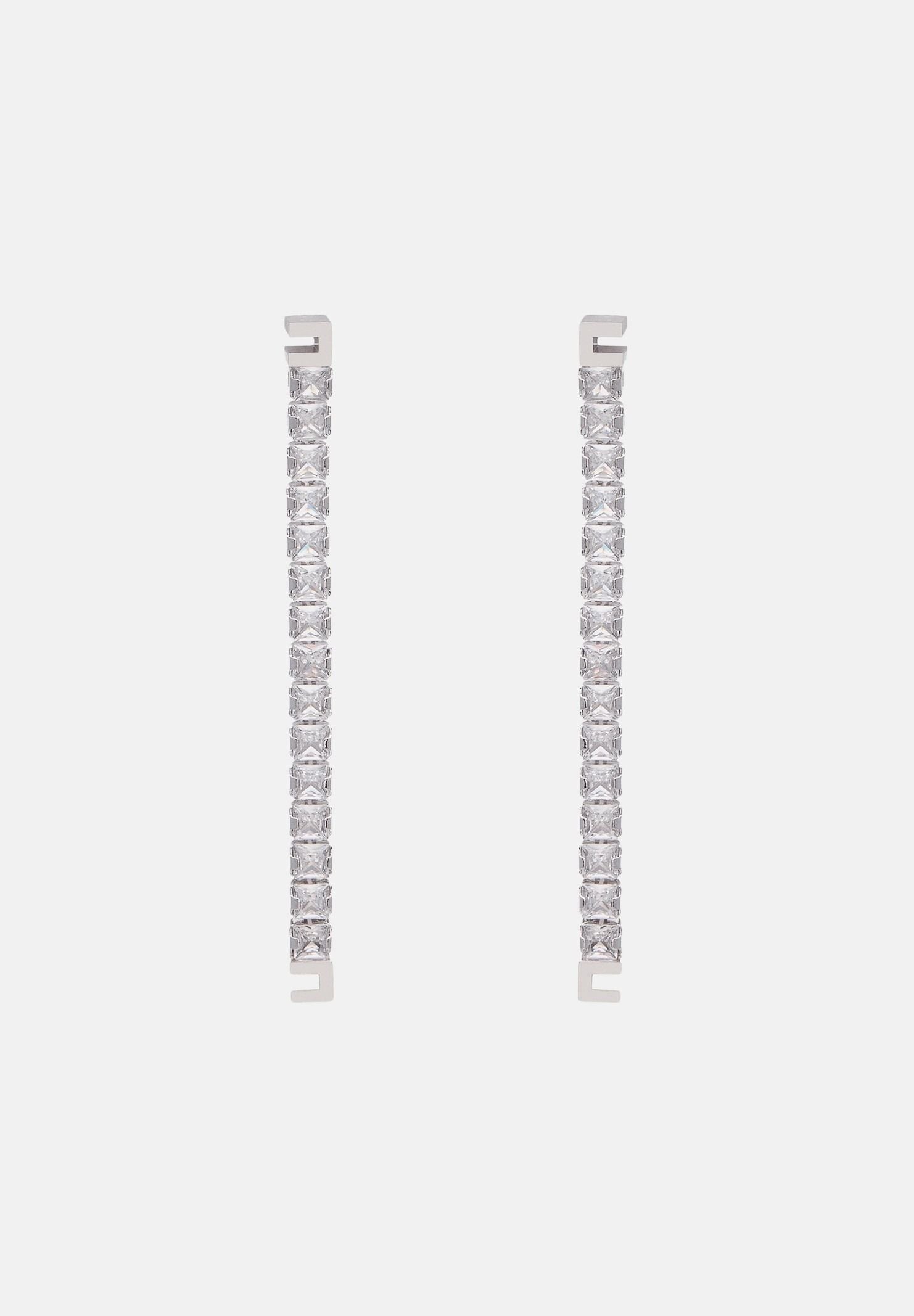 ELISABETTA FRANCHI Orecchini pendenti silver agento da donna con dettaglio logo OR36A66E2 346 ELISABETTA FRANCHI