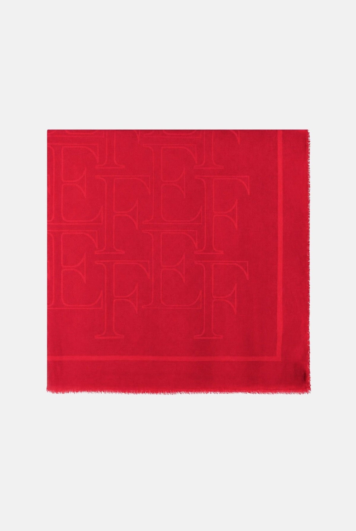 ELISABETTA FRANCHI Foulard in viscosa red passion rosso da donna <BR/> SC02F66E2 CG5 ELISABETTA FRANCHI