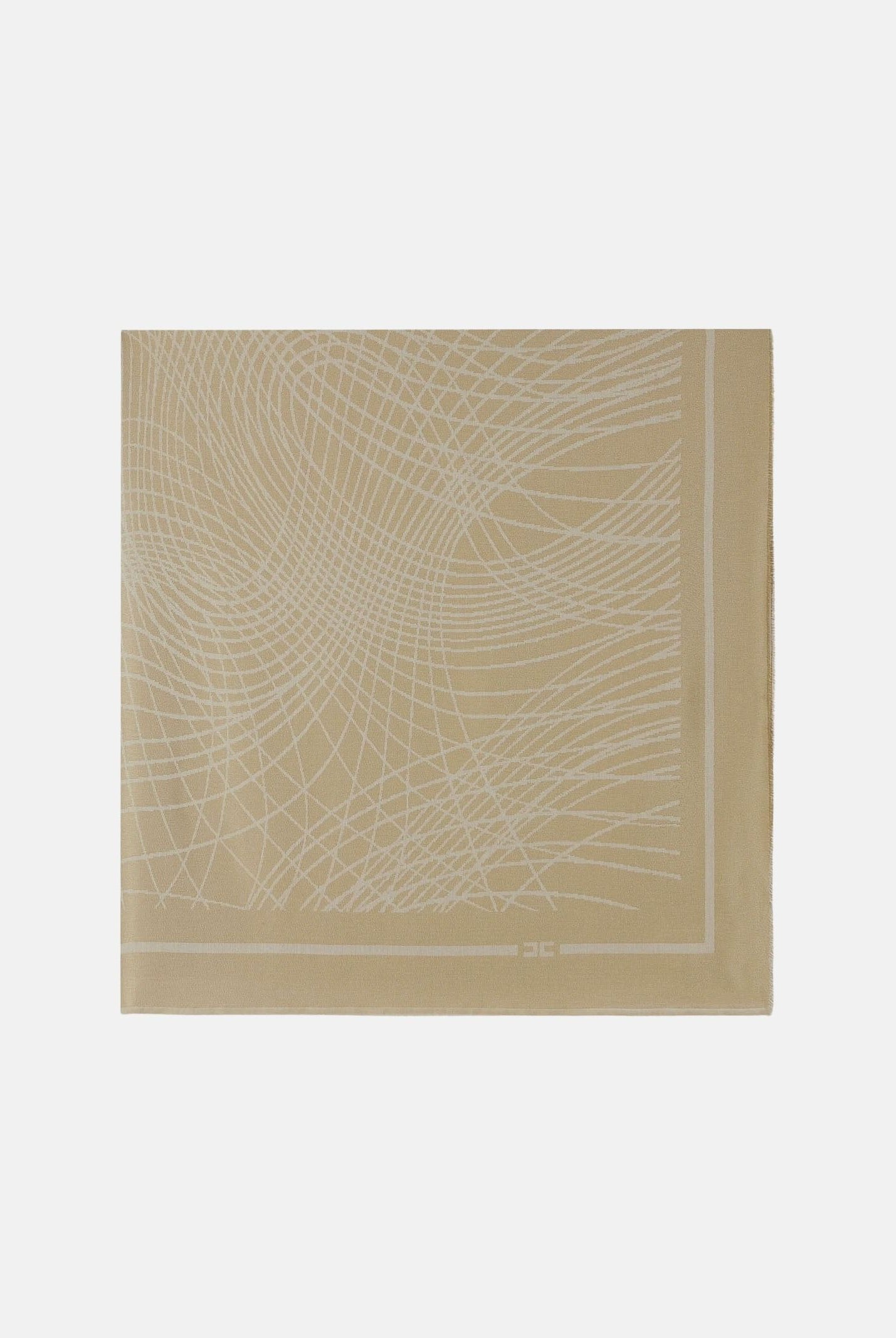 ELISABETTA FRANCHI Pashmina beige da donna con lurex SC13F62E2 470 ELISABETTA FRANCHI
