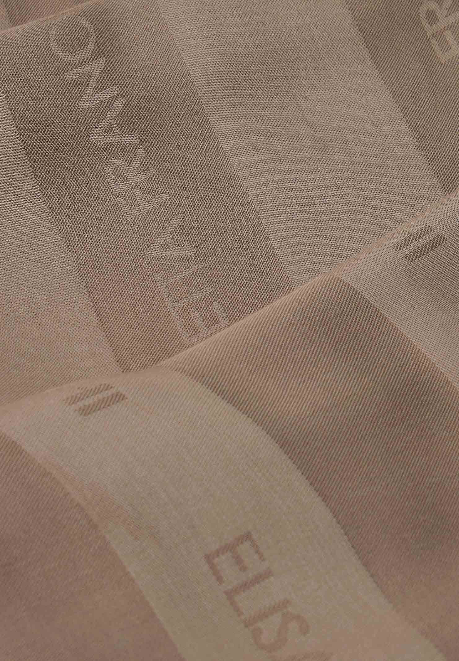 ELISABETTA FRANCHI Pashmina argilla da donna con logo SC14F61E2 229 ELISABETTA FRANCHI
