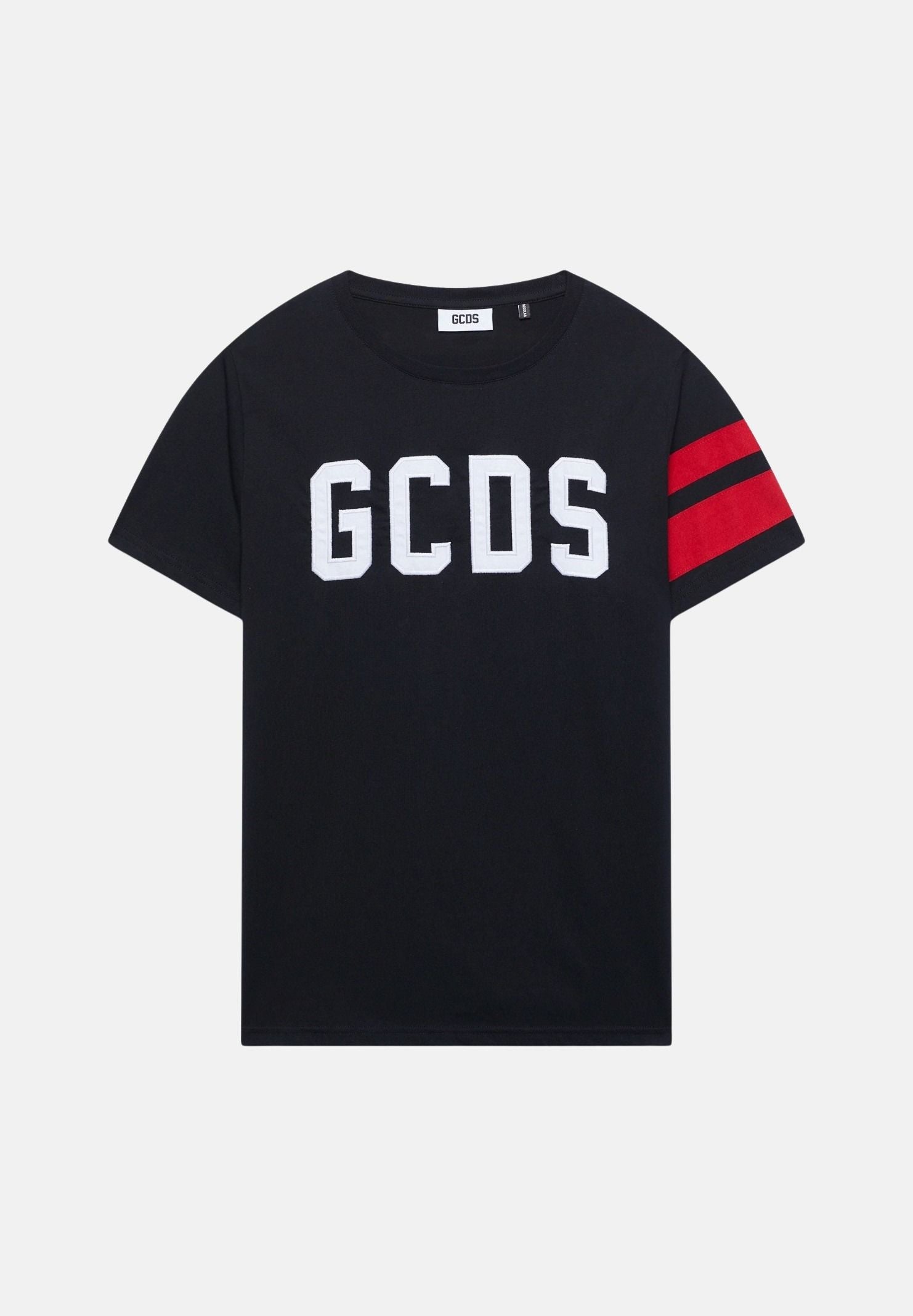 GCDS T-shirt a manica corta nera per uomo e donna con logo GCDS B1XM2315JI9 99 GCDS