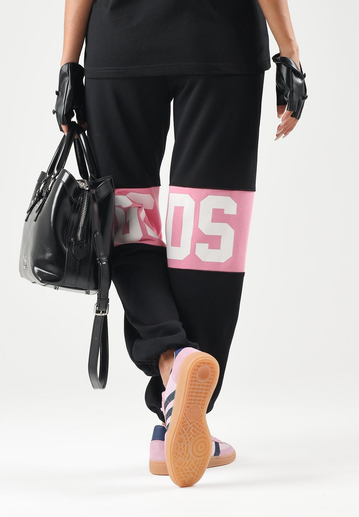GCDS Pantaloni sportivi JOGGER neri per donna, ragazzi e bambini Z0GJQI588F004 999P GCDS
