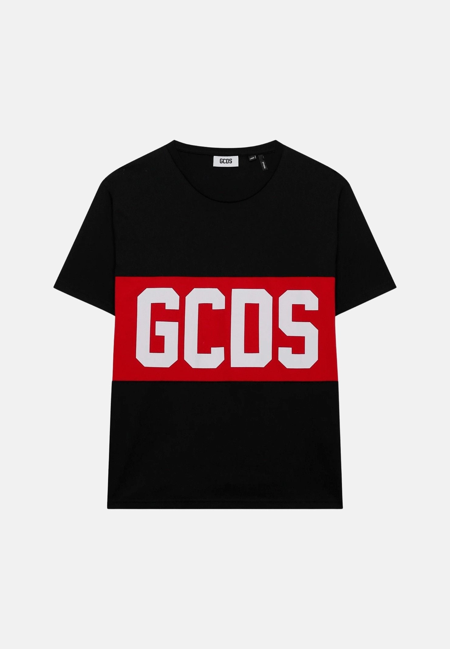 GCDS T-shirt a manica corta nera per uomo e donna con logo Z0MLQC140J101 999R GCDS