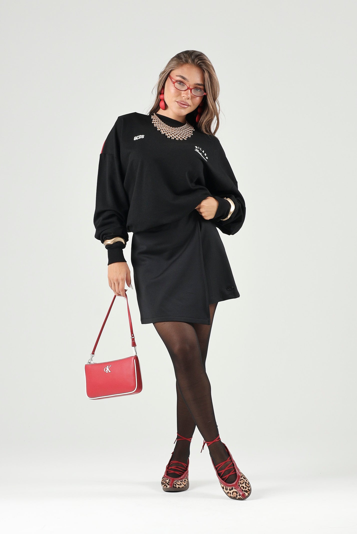 Felpa regular fit per uomo e donna autunno inverno Z0MLQE215F245 999R GCDS
