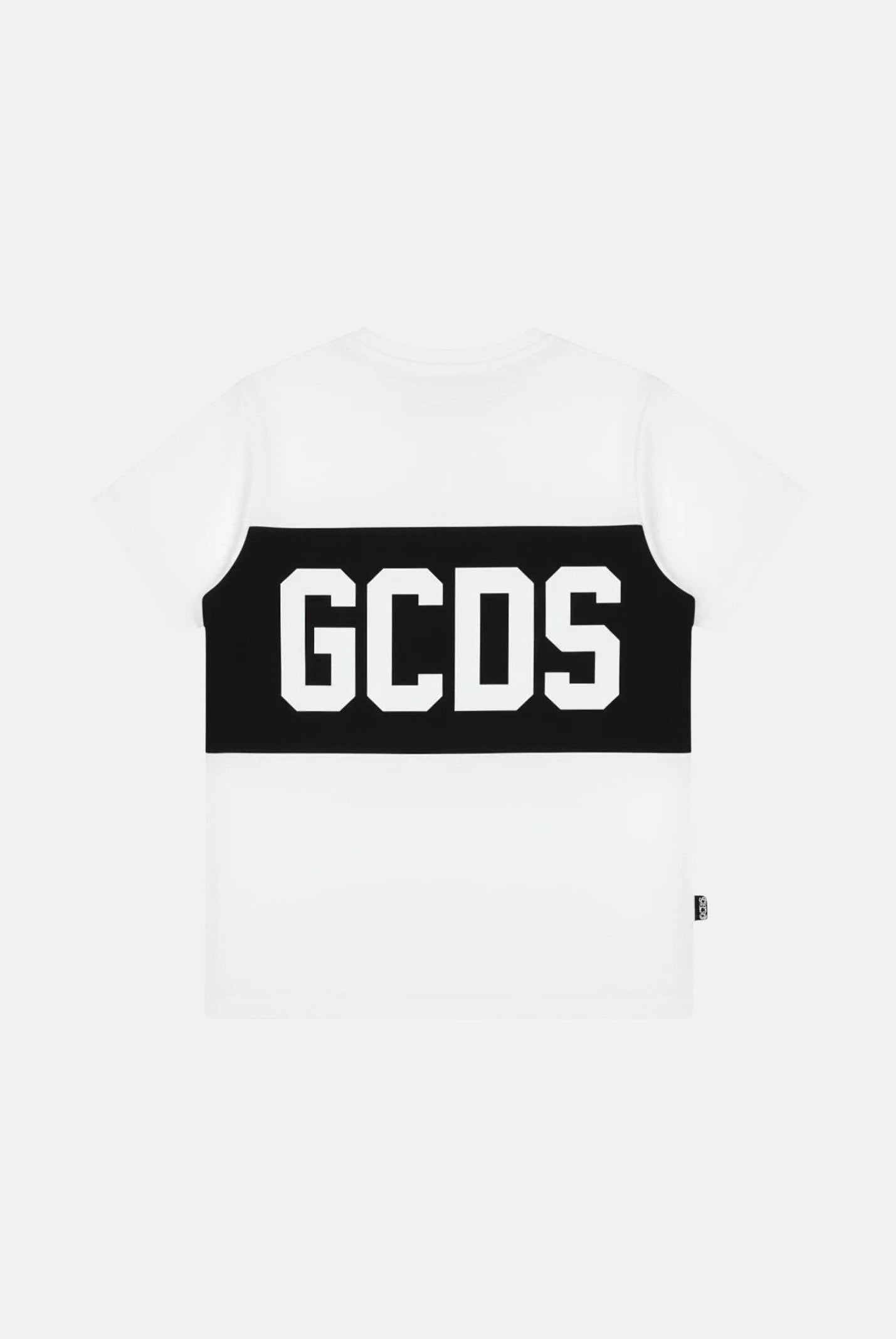 GCDS T-shirt a manica corta bianca per bambino e bambina con stampa logo GCDS Z0UKQC585J105 100B GCDS