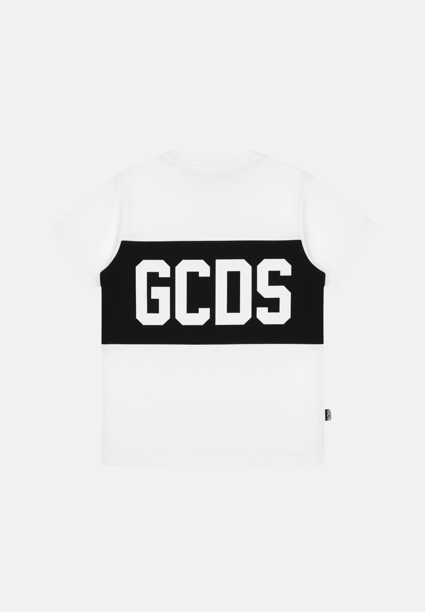 GCDS T-shirt a manica corta bianca per bambino e bambina con stampa logo GCDS Z0UKQC585J105 100B GCDS