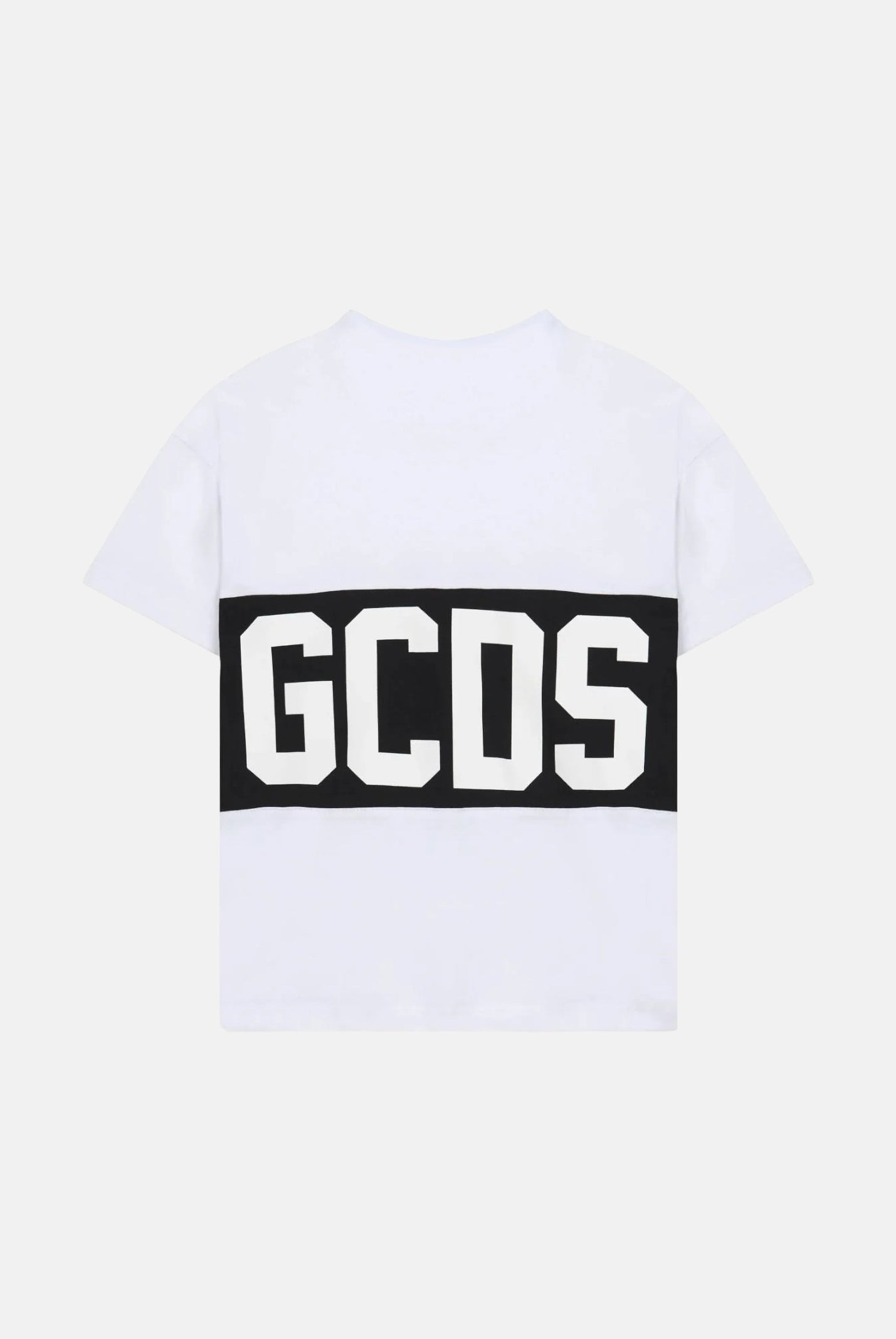 GCDS T-shirt a manica corta bianco per bambino e bambina con stampa logo GCDS Z0UKQC585J105 157B GCDS