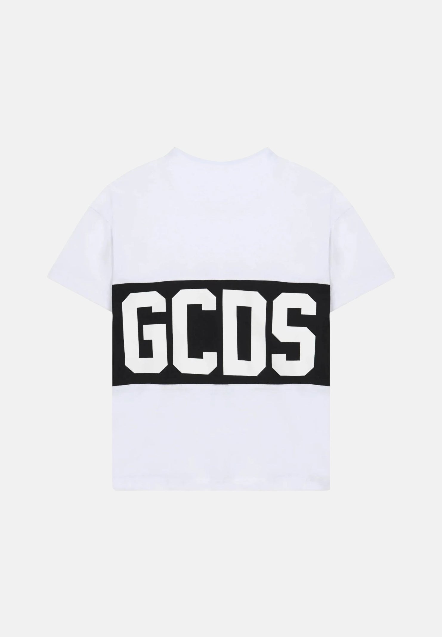 GCDS T-shirt a manica corta bianco per bambino e bambina con stampa logo GCDS Z0UKQC585J105 157B GCDS