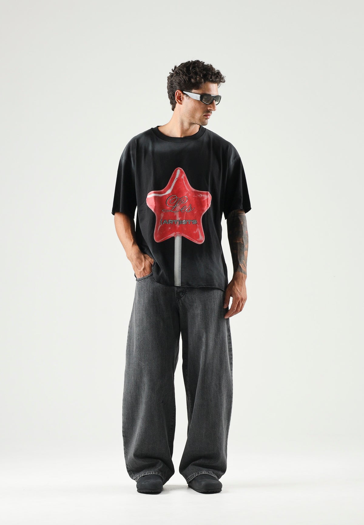 I'M BRIAN Jeans Balloon nero da uomo BALLL2126 LAV2126 I'M BRIAN