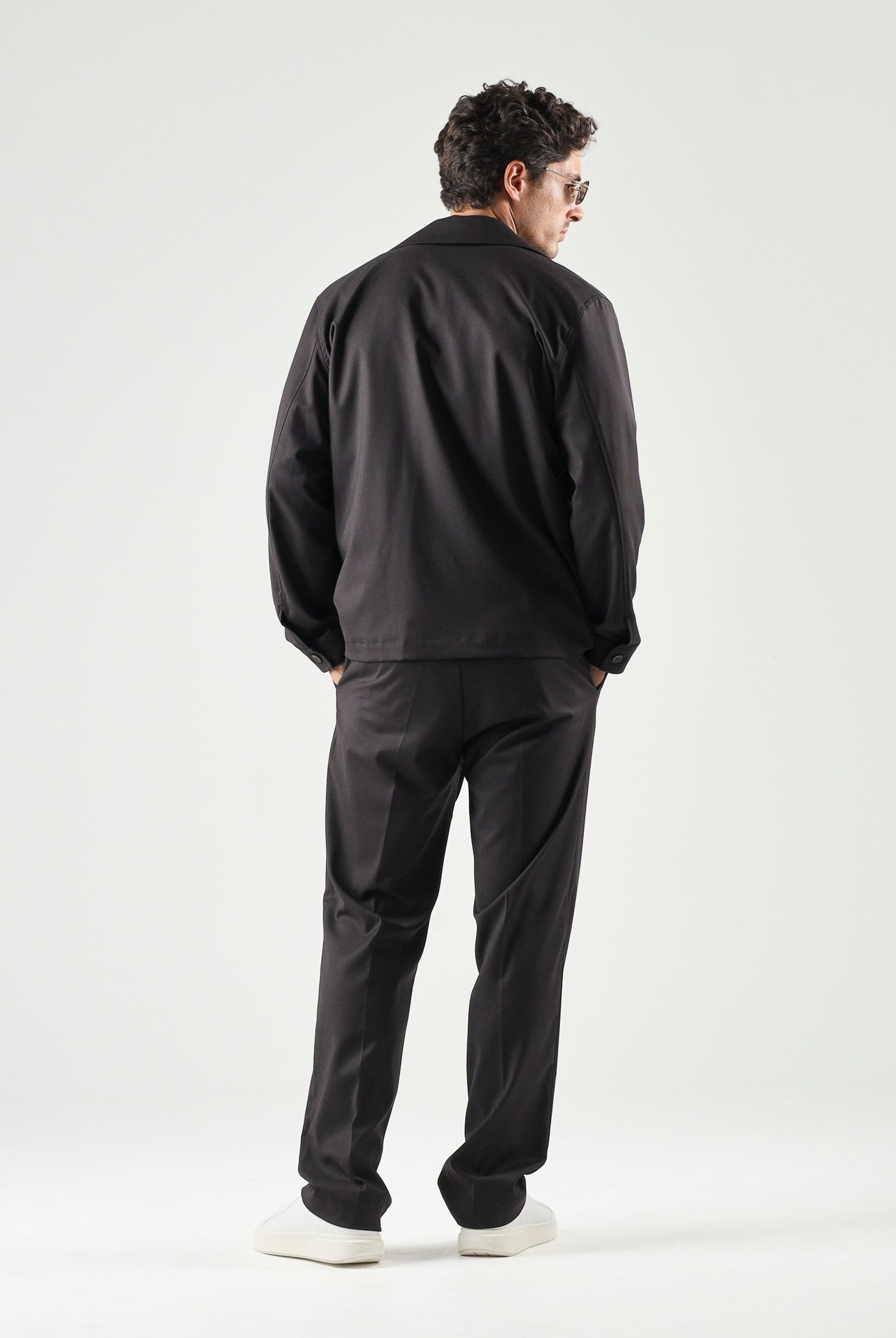 I'M BRIAN Camicia moro-marrone da uomo con tasca frontale con cerniera. CA3825 020 I'M BRIAN