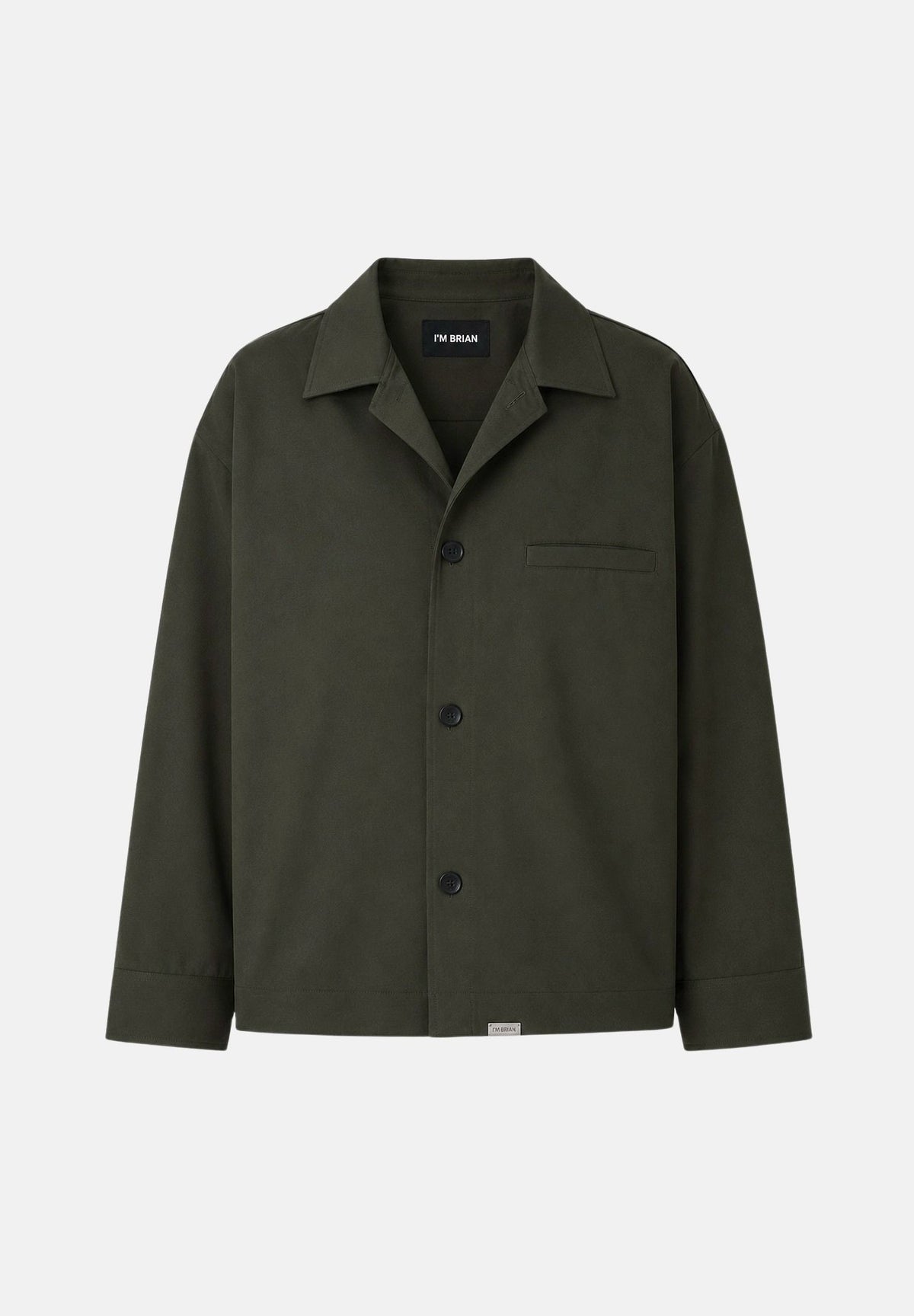 I'M BRIAN Camicia manica lunga verde bosco da uomo CA3826 VE I'M BRIAN