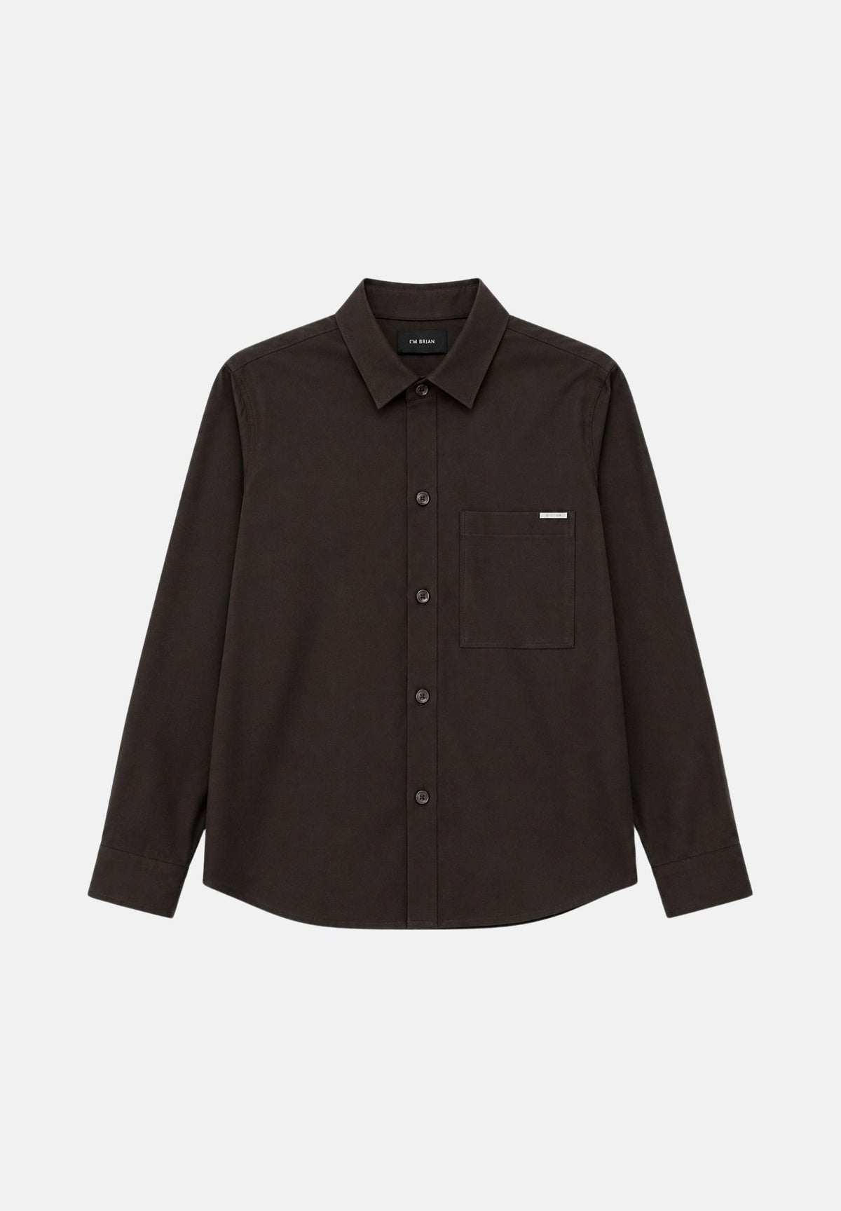 I'M BRIAN Camicia moro-marrone da uomo con taschino laterale CA3827 020 I'M BRIAN