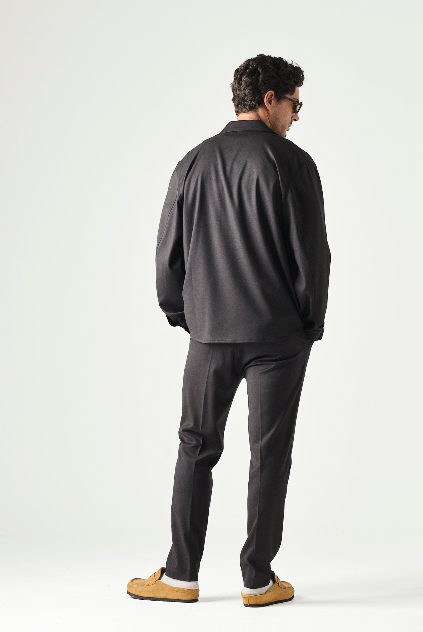 I'M BRIAN Camicia moro-marrone da uomo con taschino laterale CA3827 020 I'M BRIAN