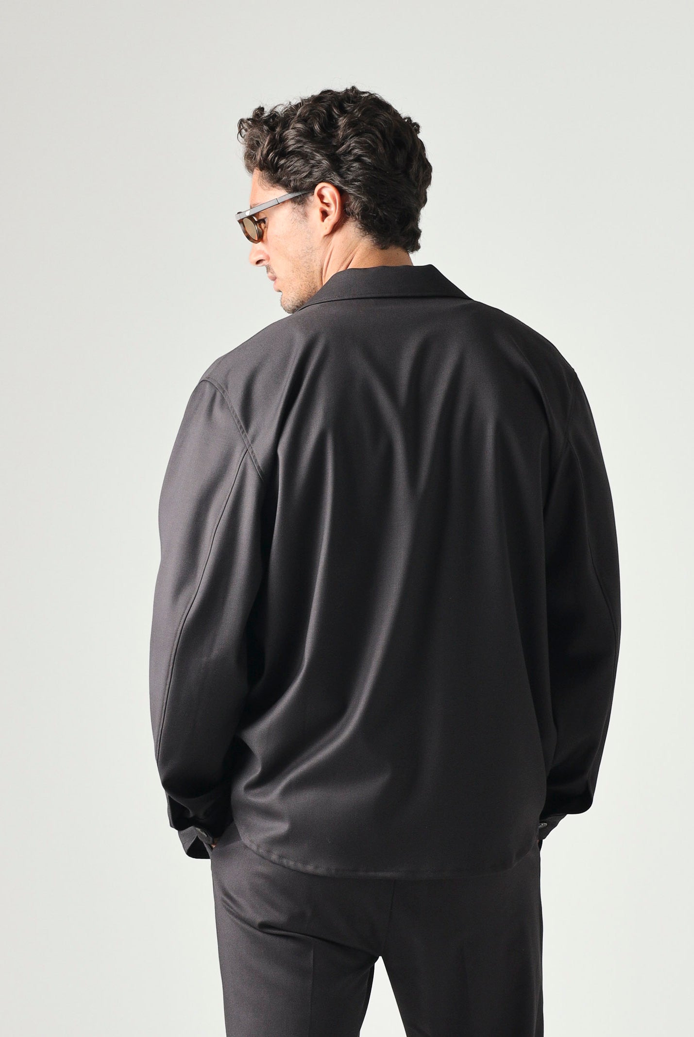 I'M BRIAN Camicia moro-marrone da uomo con taschino laterale CA3827 020 I'M BRIAN