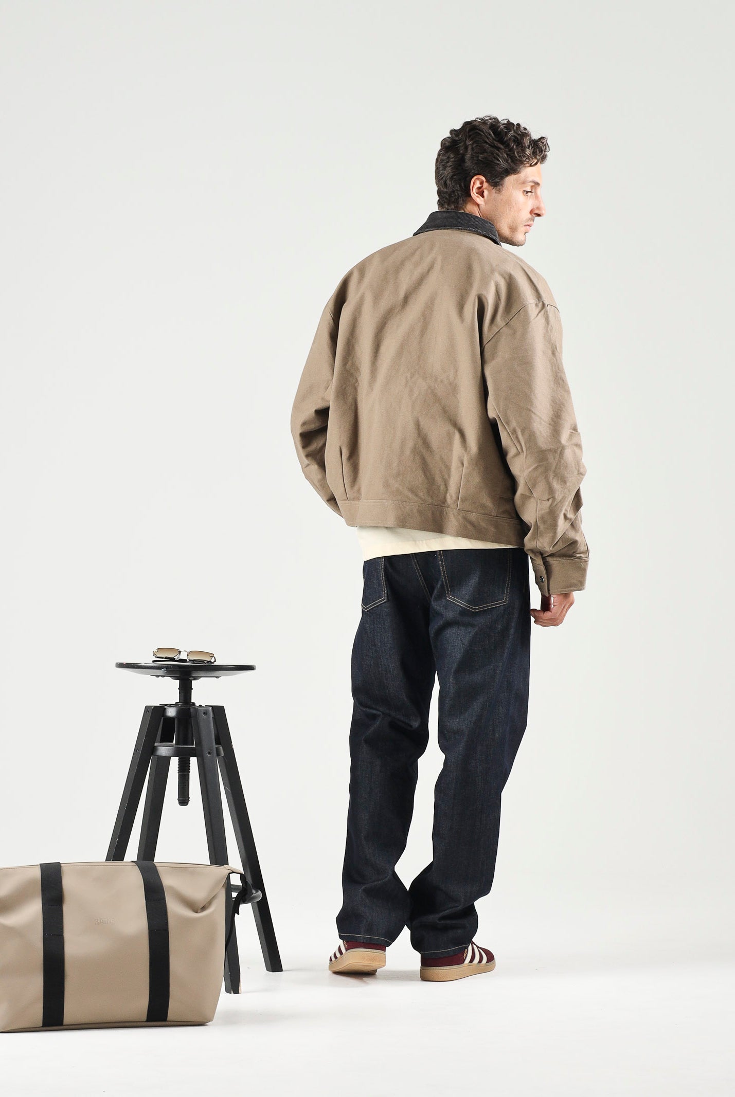 I'M BRIAN Jeans gamba dritta nero da uomo con classica costruzione cinque tasche. ERIKL2526 LAV2526 I'M BRIAN