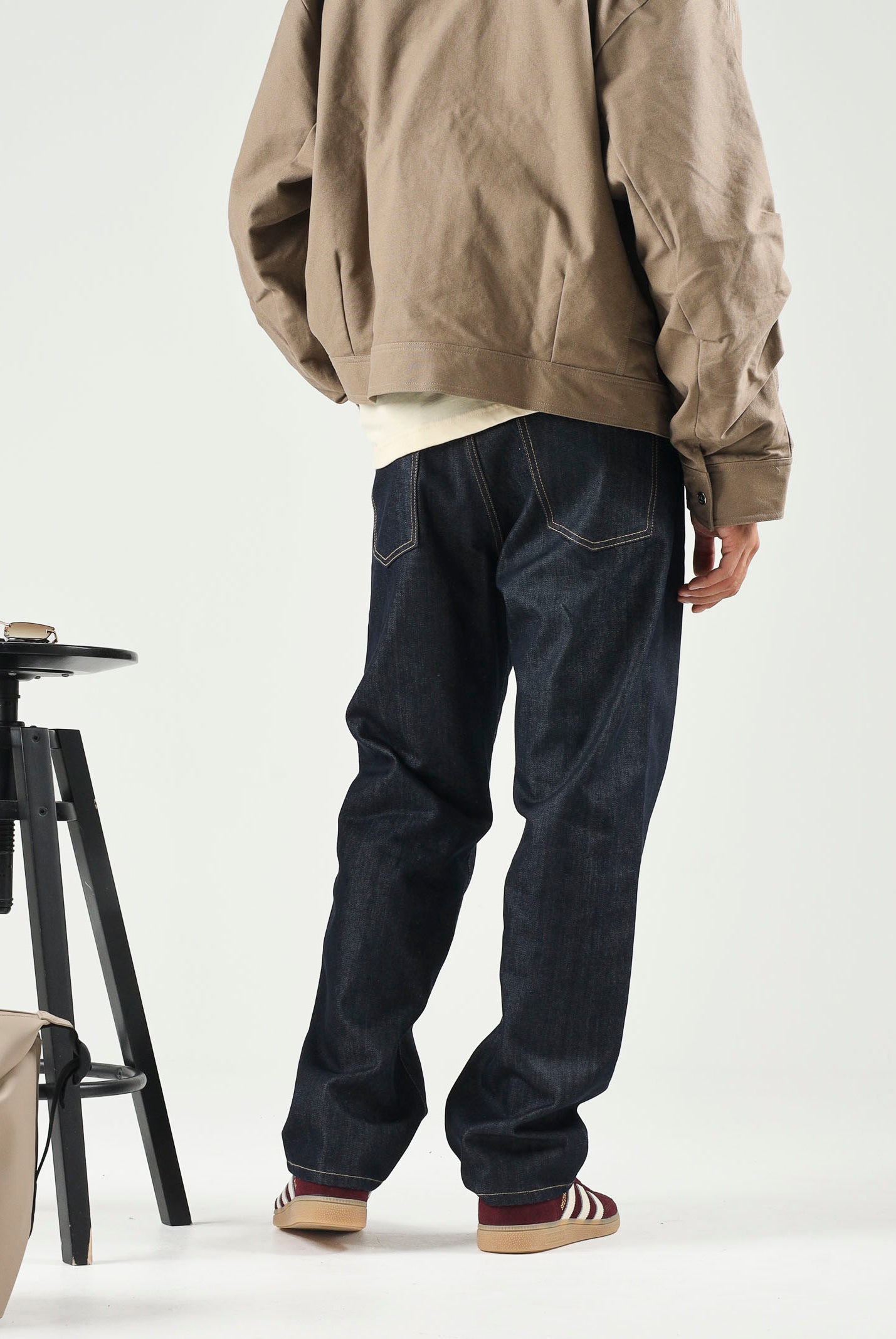 I'M BRIAN Jeans gamba dritta nero da uomo con classica costruzione cinque tasche. ERIKL2526 LAV2526 I'M BRIAN