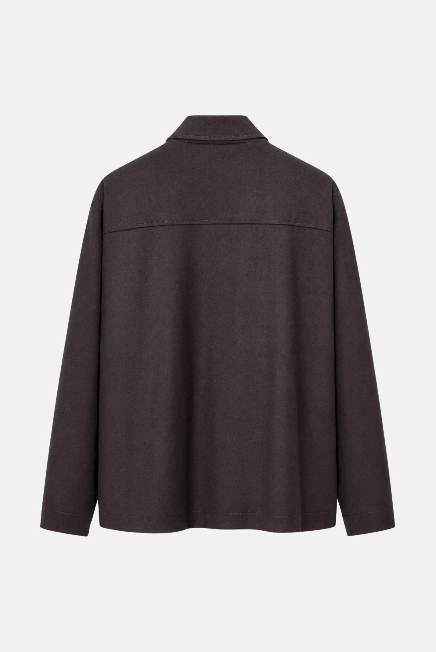 I'M BRIAN Giubbotto con zip moro da uomo in tinta unita <BR/> GIU3870 020 I'M BRIAN