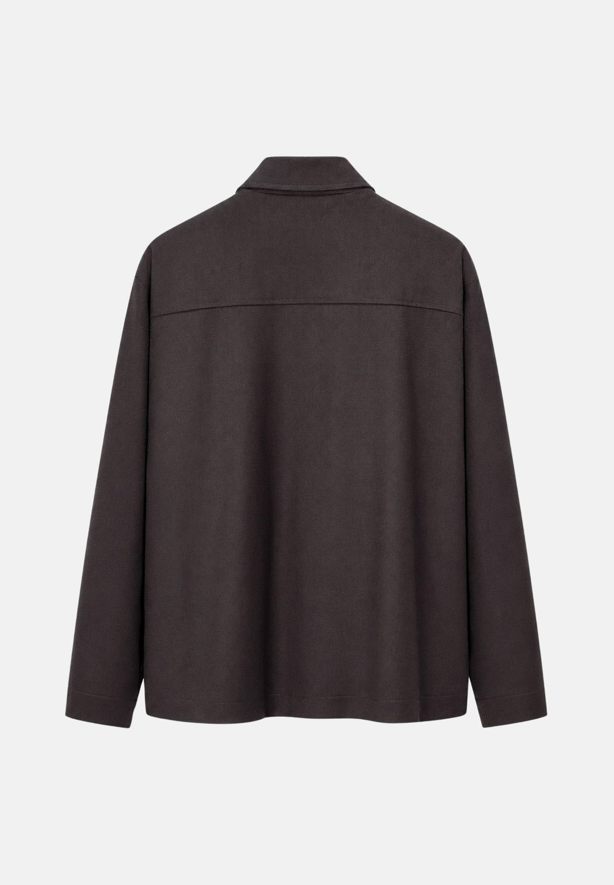 I'M BRIAN Giubbotto con zip moro da uomo in tinta unita <BR/> GIU3870 020 I'M BRIAN