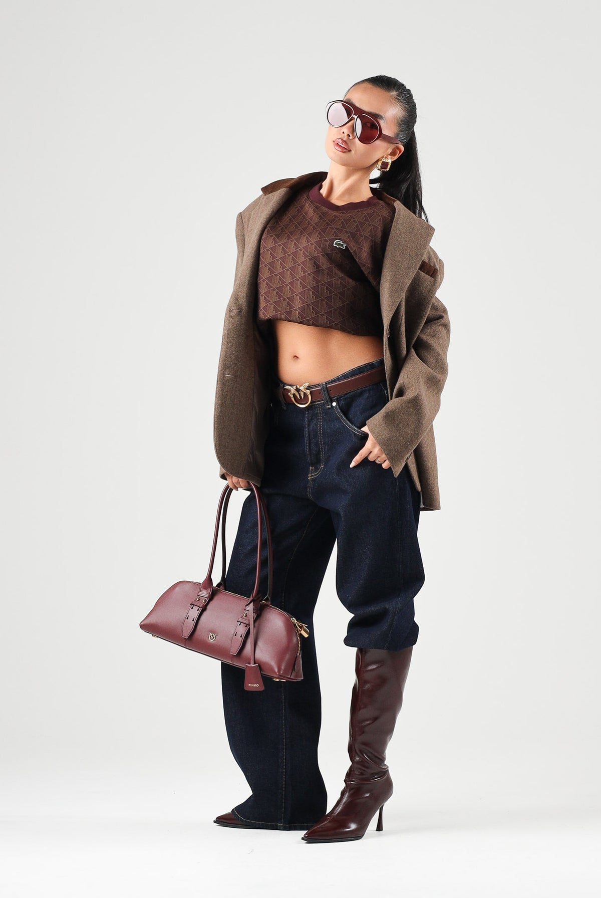 I'M BRIAN Jeans nero per uomo e donna con lavaggio scuro uniforme, taglio ampio e comodo JASONL2326 LAV2326 I'M BRIAN