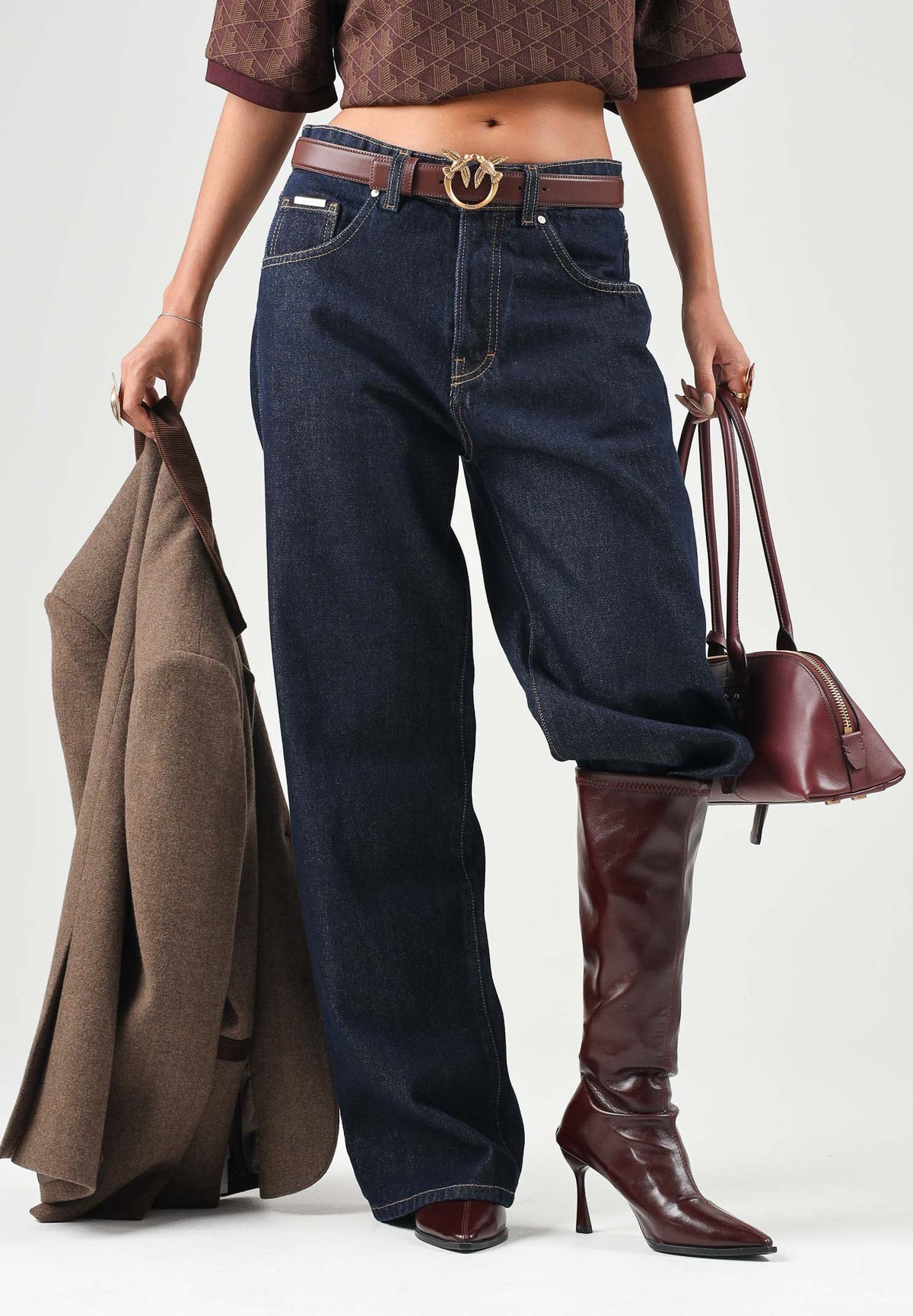 I'M BRIAN Jeans nero per uomo con lavaggio scuro uniforme, taglio ampio e comodo JASONL2326 LAV2326 I'M BRIAN
