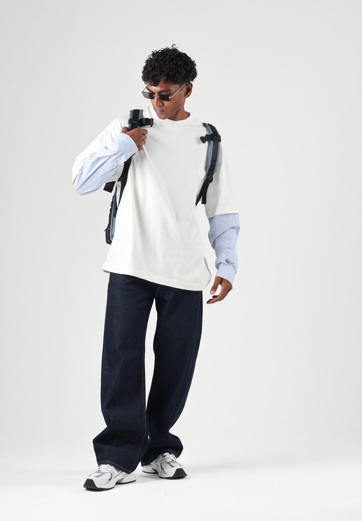 I'M BRIAN Jeans nero per uomo con lavaggio scuro uniforme, taglio ampio e comodo JASONL2326 LAV2326 I'M BRIAN