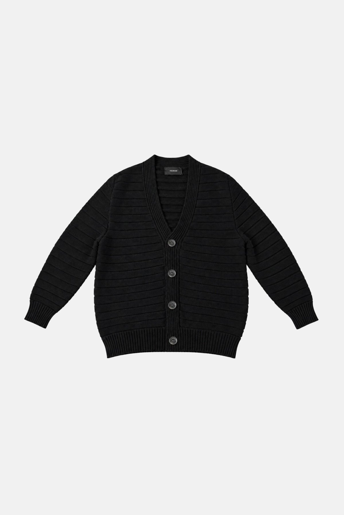 I'M BRIAN Cardigan corto nero da uomo MA3803 009 I'M BRIAN