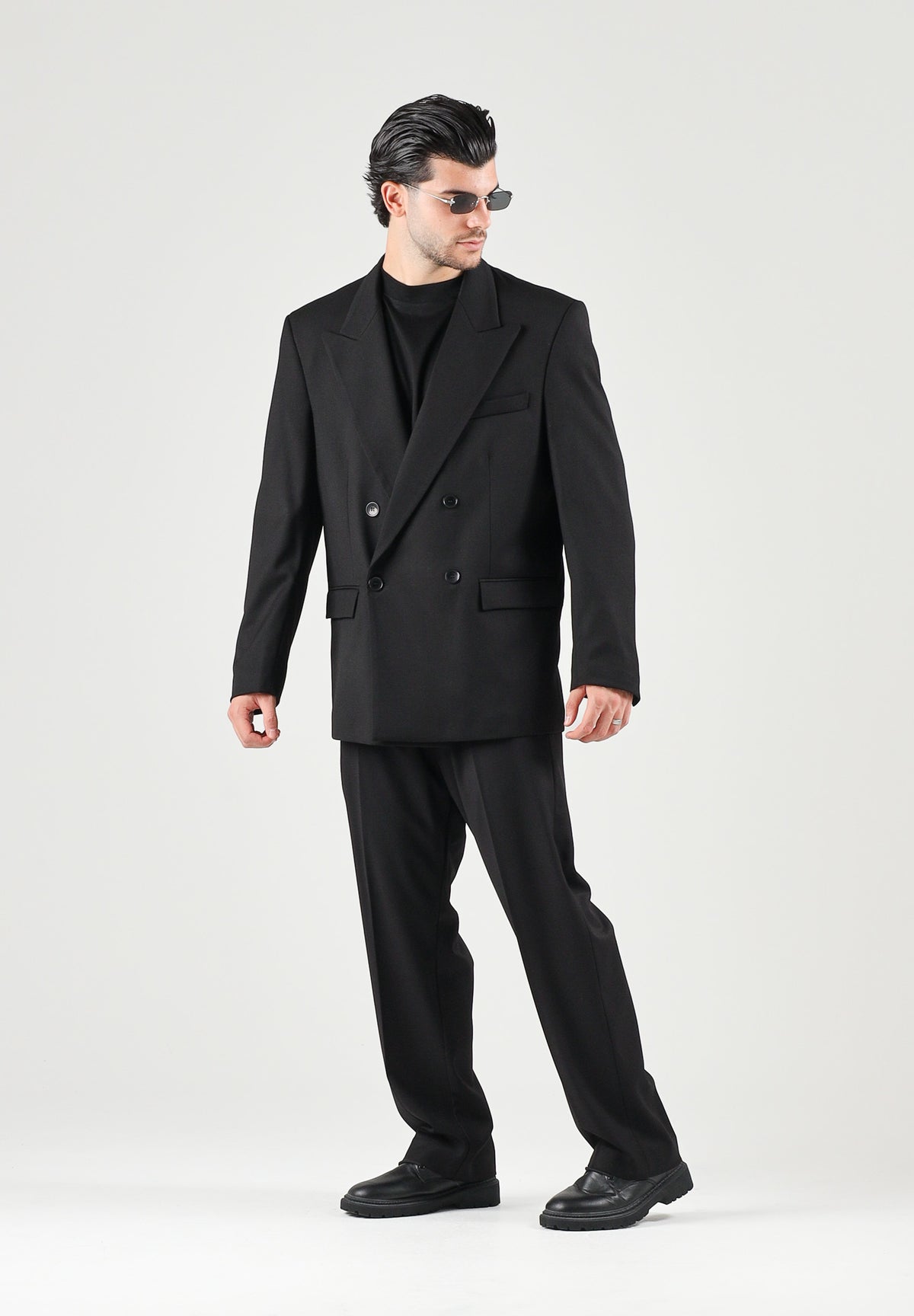 I'M BRIAN Pantaloni neri per uomo con vita elasticizzata e coulisse. PA3889 009 I'M BRIAN