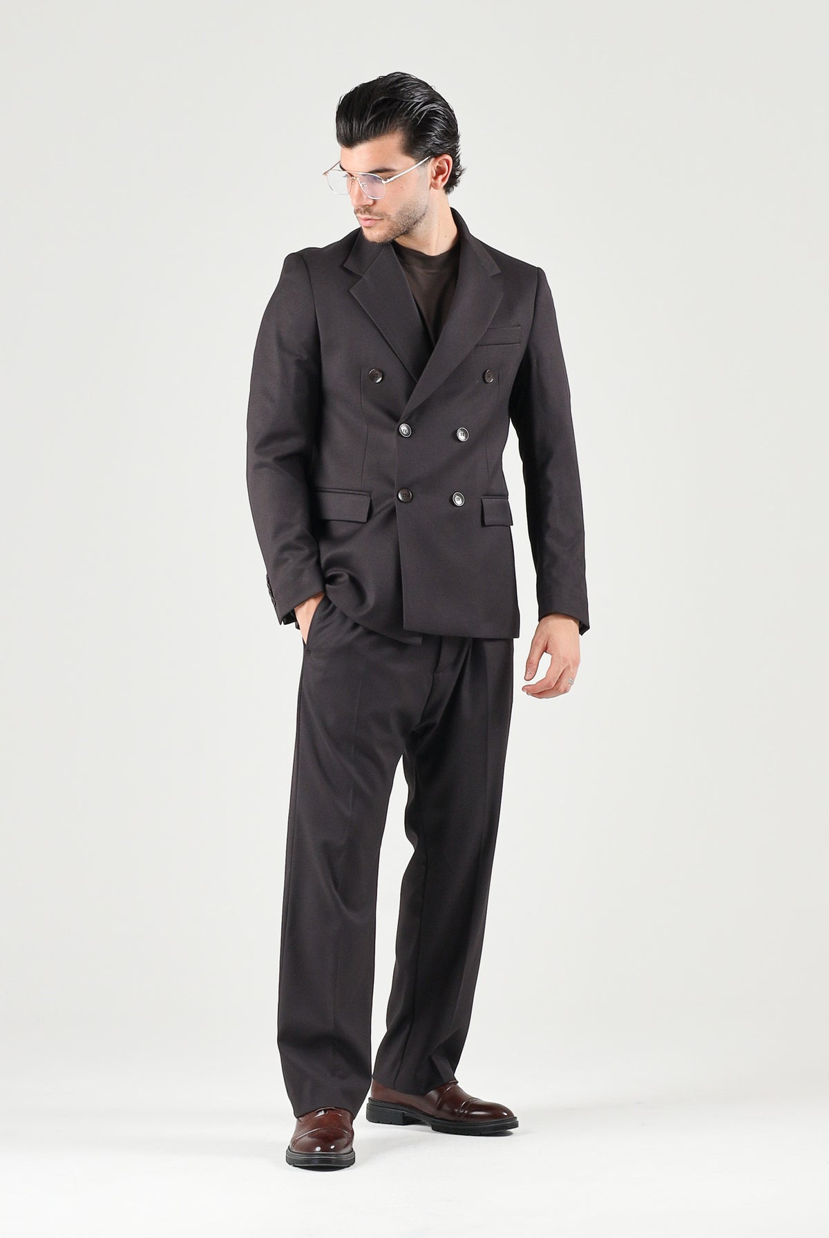I'M BRIAN Pantaloni moro-marrone per uomo con vita elasticizzata e coulisse. PA3889 020 I'M BRIAN