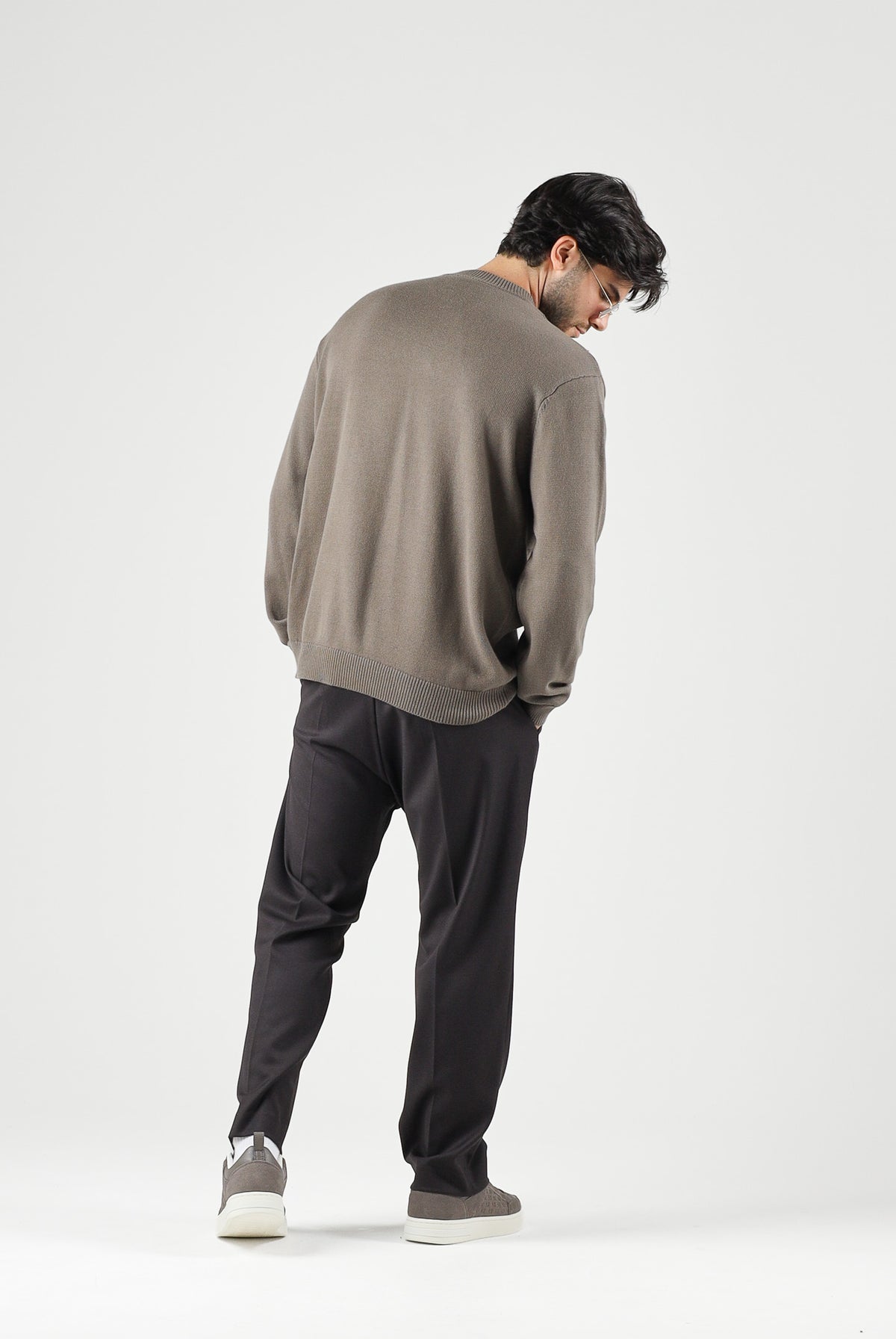 I'M BRIAN Pantaloni moro-marrone per uomo con vita elasticizzata e coulisse. PA3889 020 I'M BRIAN