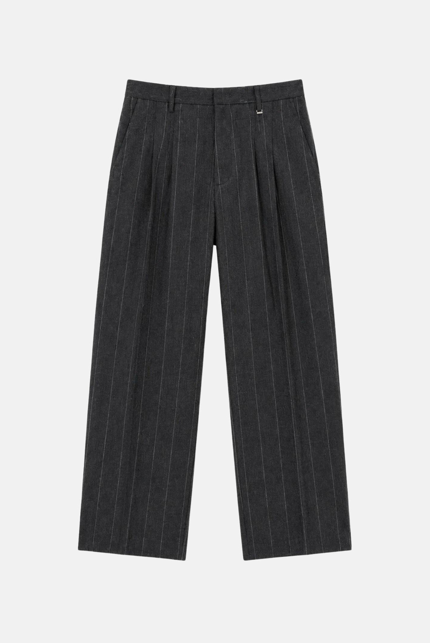 I'M BRIAN Pantalone grigio da uomo con motivo gessato a righe verticali. PA3908 GR I'M BRIAN