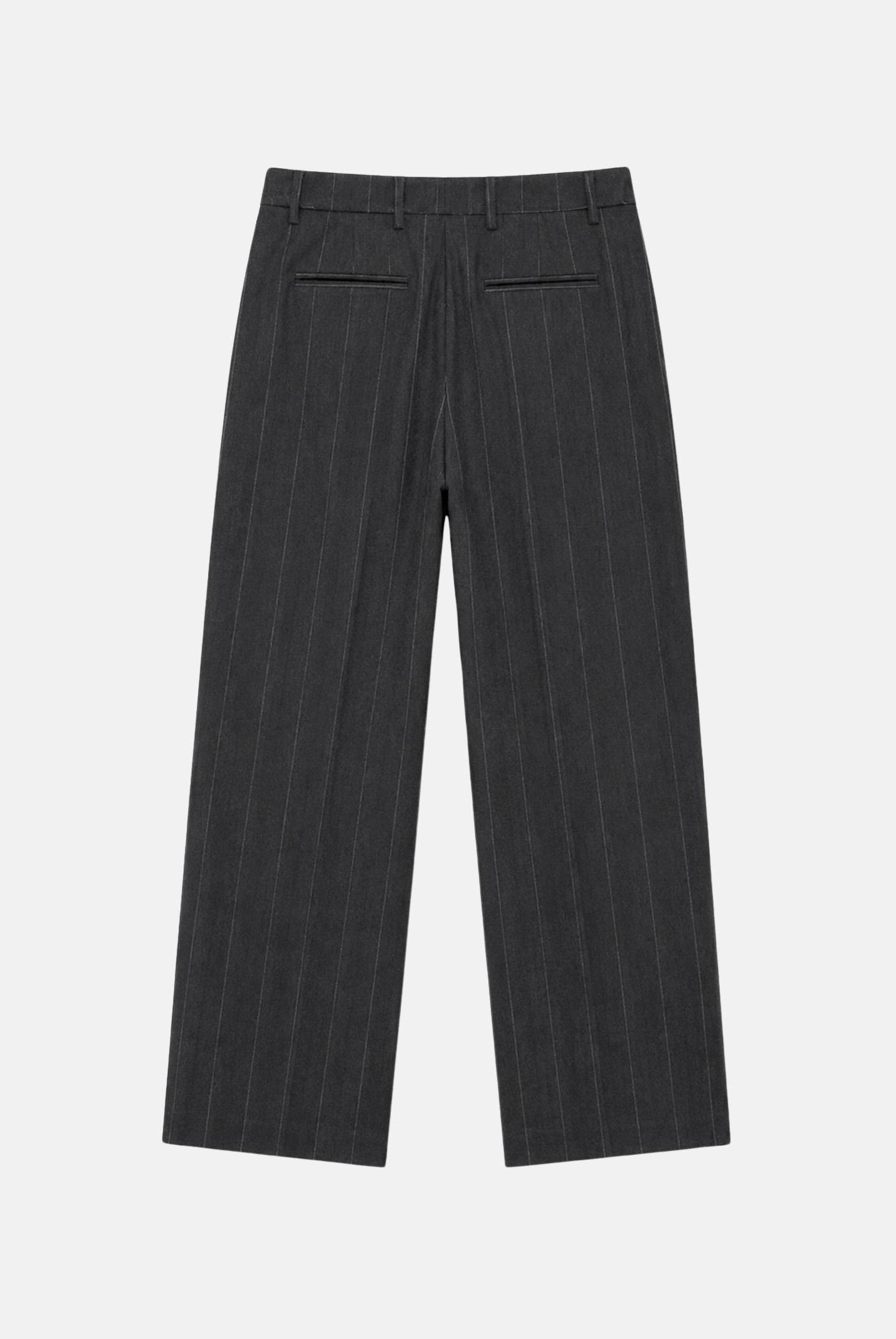 I'M BRIAN Pantalone grigio da uomo con motivo gessato a righe verticali. PA3908 GR I'M BRIAN
