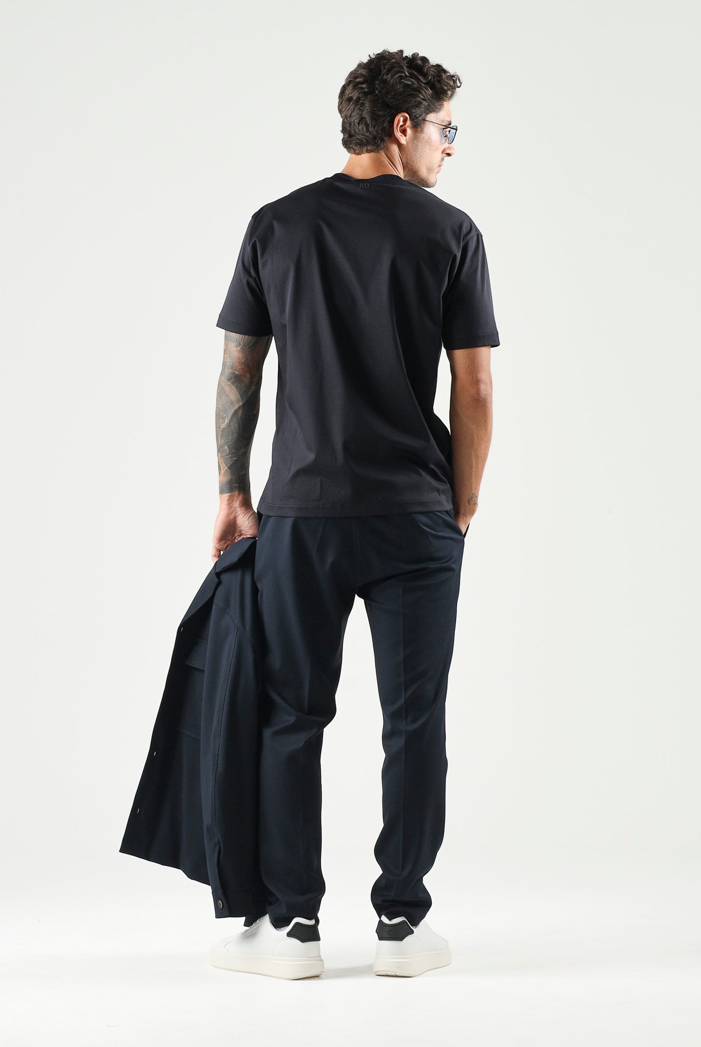 I'M BRIAN T-shirt basic girocollo blu da uomo TS3930 005 I'M BRIAN