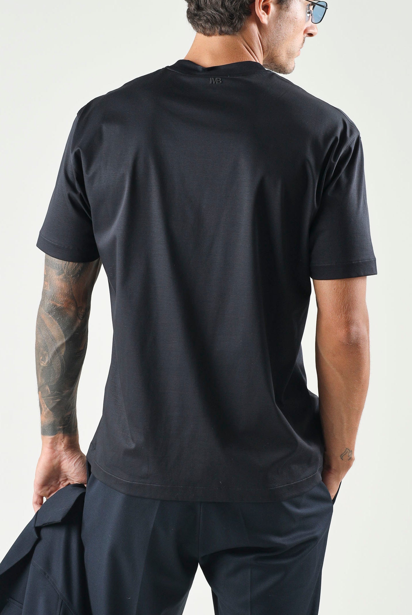 I'M BRIAN T-shirt basic girocollo blu da uomo TS3930 005 I'M BRIAN